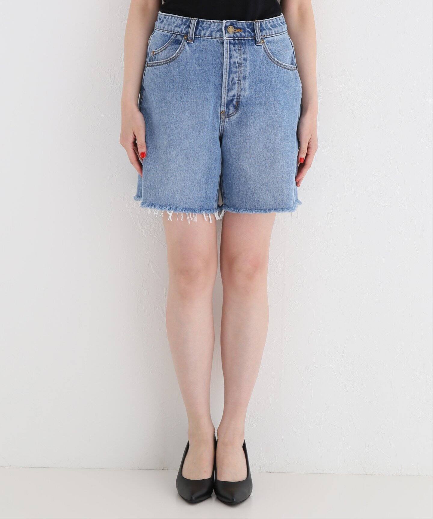 ROLLAS/ローラス】 DENIM ショートパンツ（ショート・ハーフパンツ 