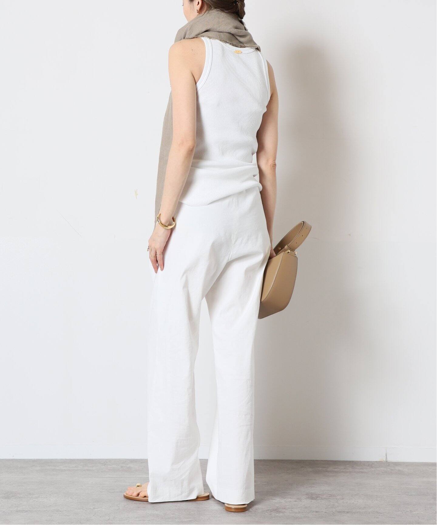 stretch twill タックパンツ（その他パンツ）｜MUSE de Deuxieme  