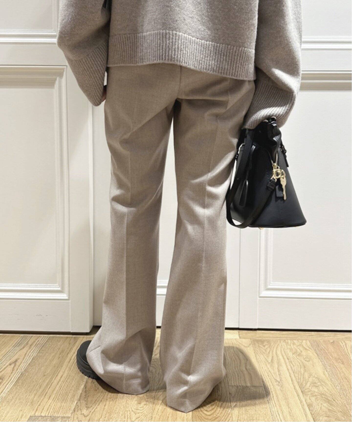 ウールセンタープレスパンツ(BEIGE)（その他パンツ）｜MUSE de  