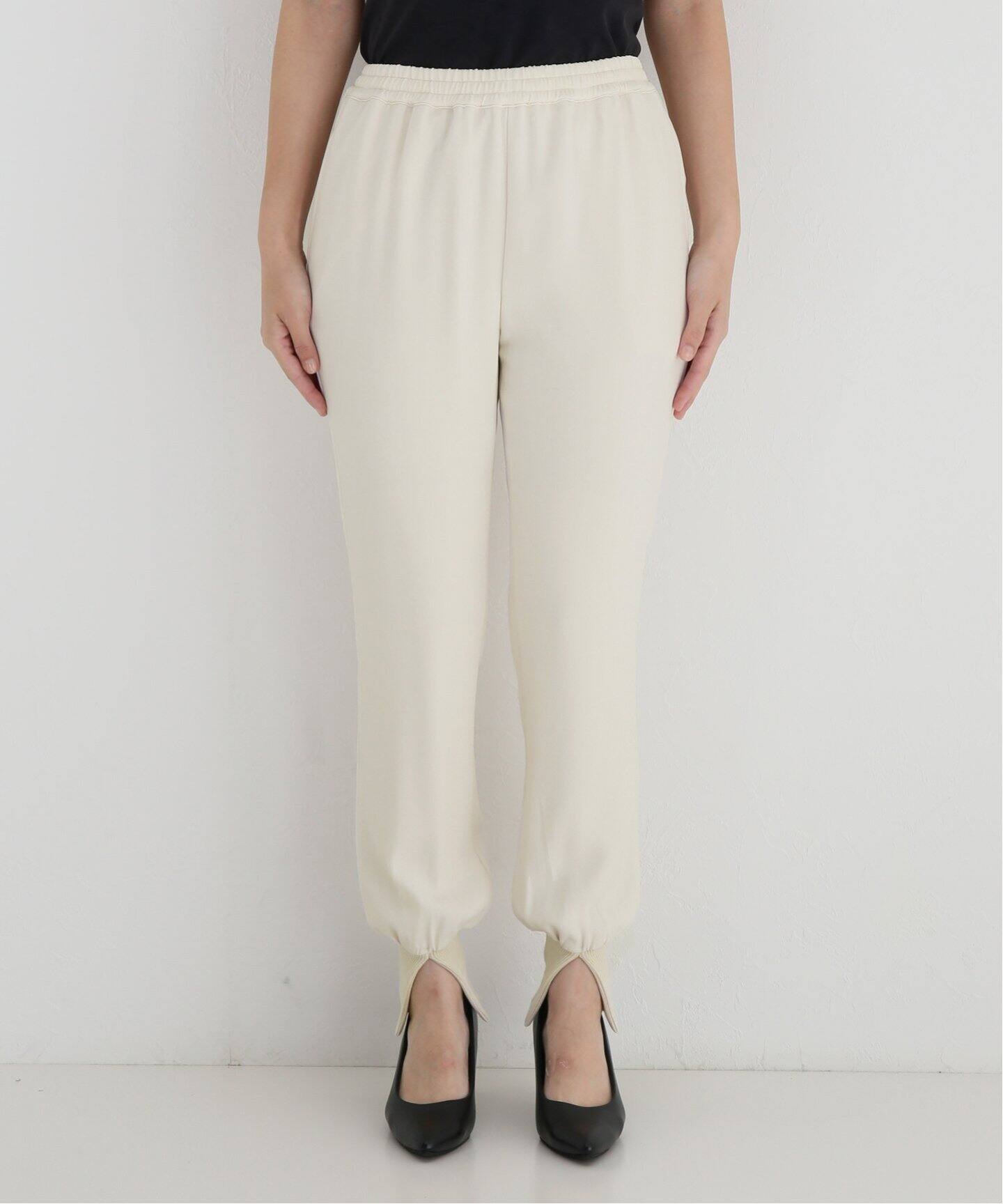 Col Pierrot/コルピエロ】ジョーゼットスソリブパンツ(WHITE)（その他  