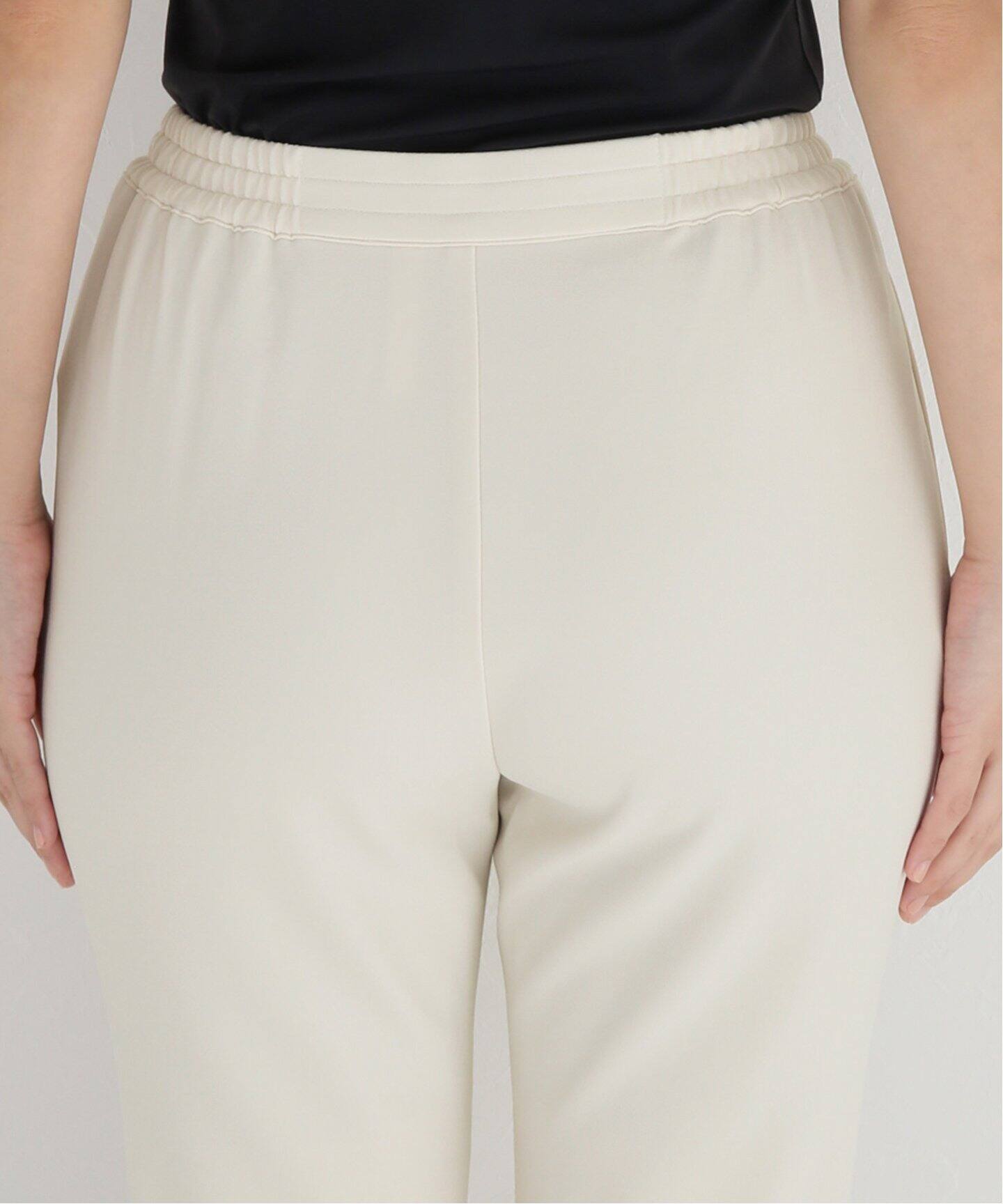 Col Pierrot/コルピエロ】ジョーゼットスソリブパンツ(WHITE)（その他  