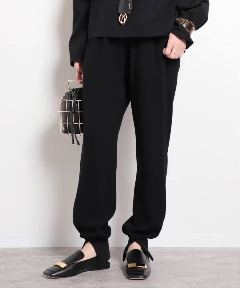 Col Pierrot コルピエロ ジョーゼットスソリブパンツ - カジュアルパンツ 