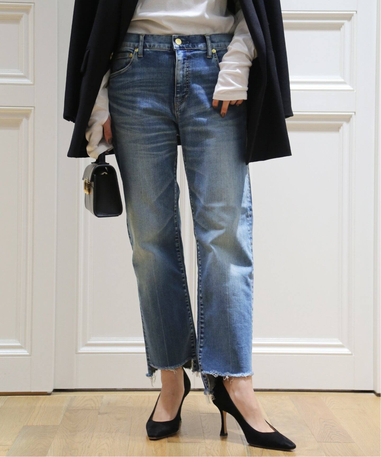 SURT /サート】イレギュラーヘムデニムパンツ(サイズ38／M) 