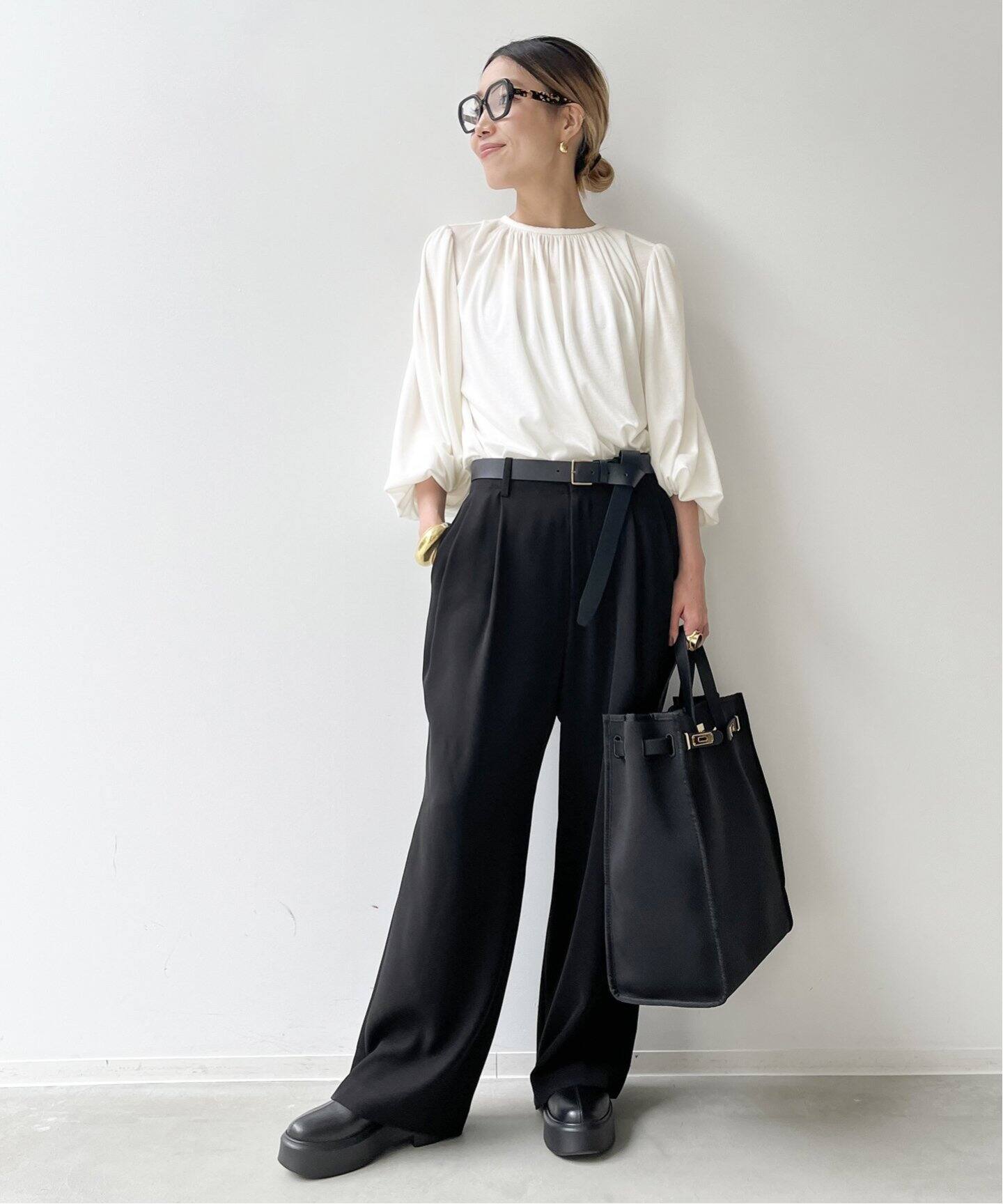 Tuck Wide Pants（その他パンツ）｜L