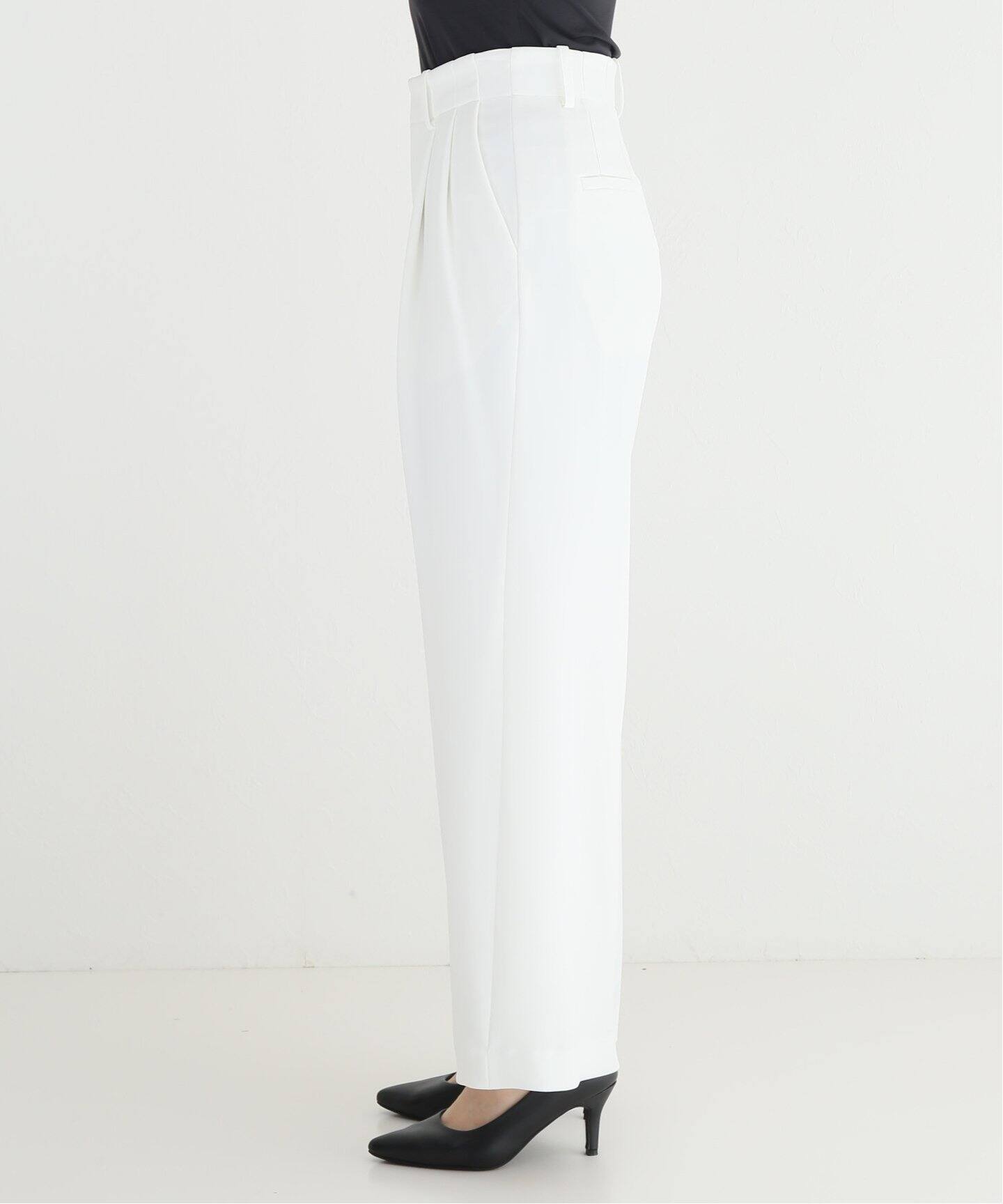 Tuck Wide Pants(WHITE)（その他パンツ）｜L 
