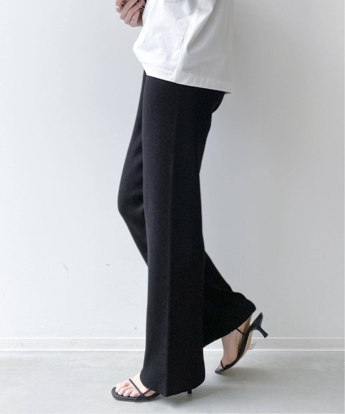 Rib Knit Pants（デニムパンツ・ジーンズ）｜L