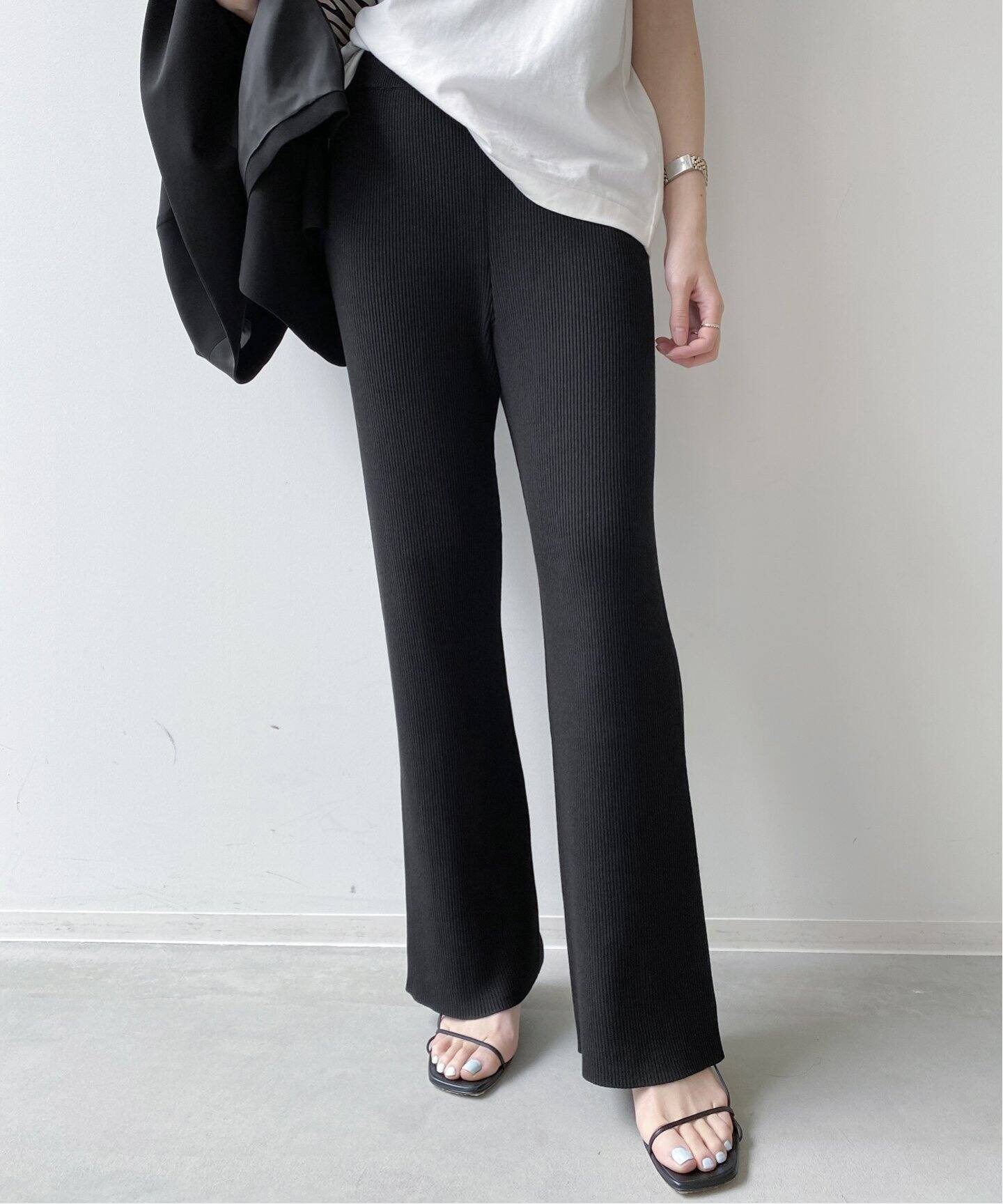 Rib Knit Pants（デニムパンツ・ジーンズ）｜L 