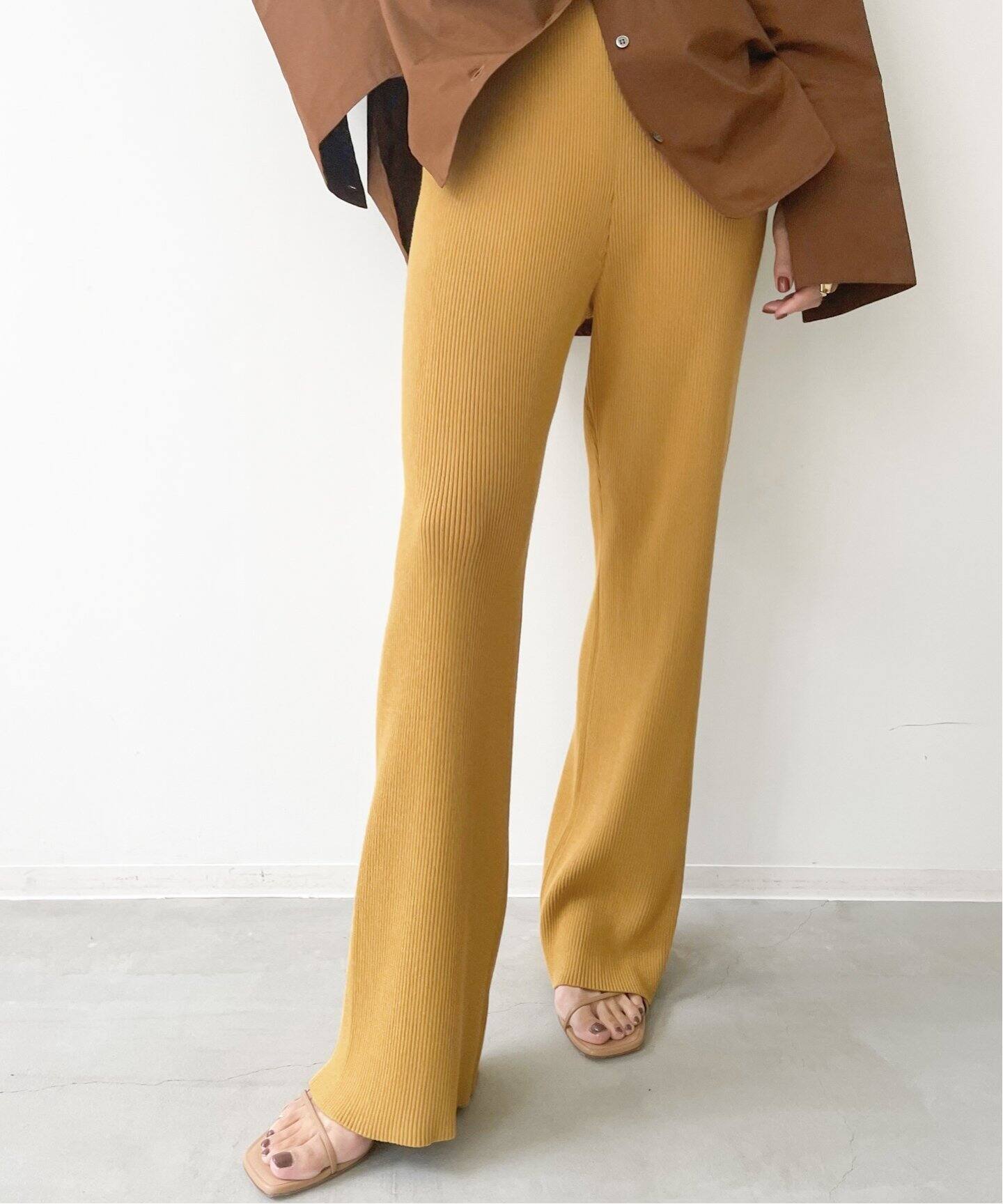 Rib Knit Pants（デニムパンツ・ジーンズ）｜L 