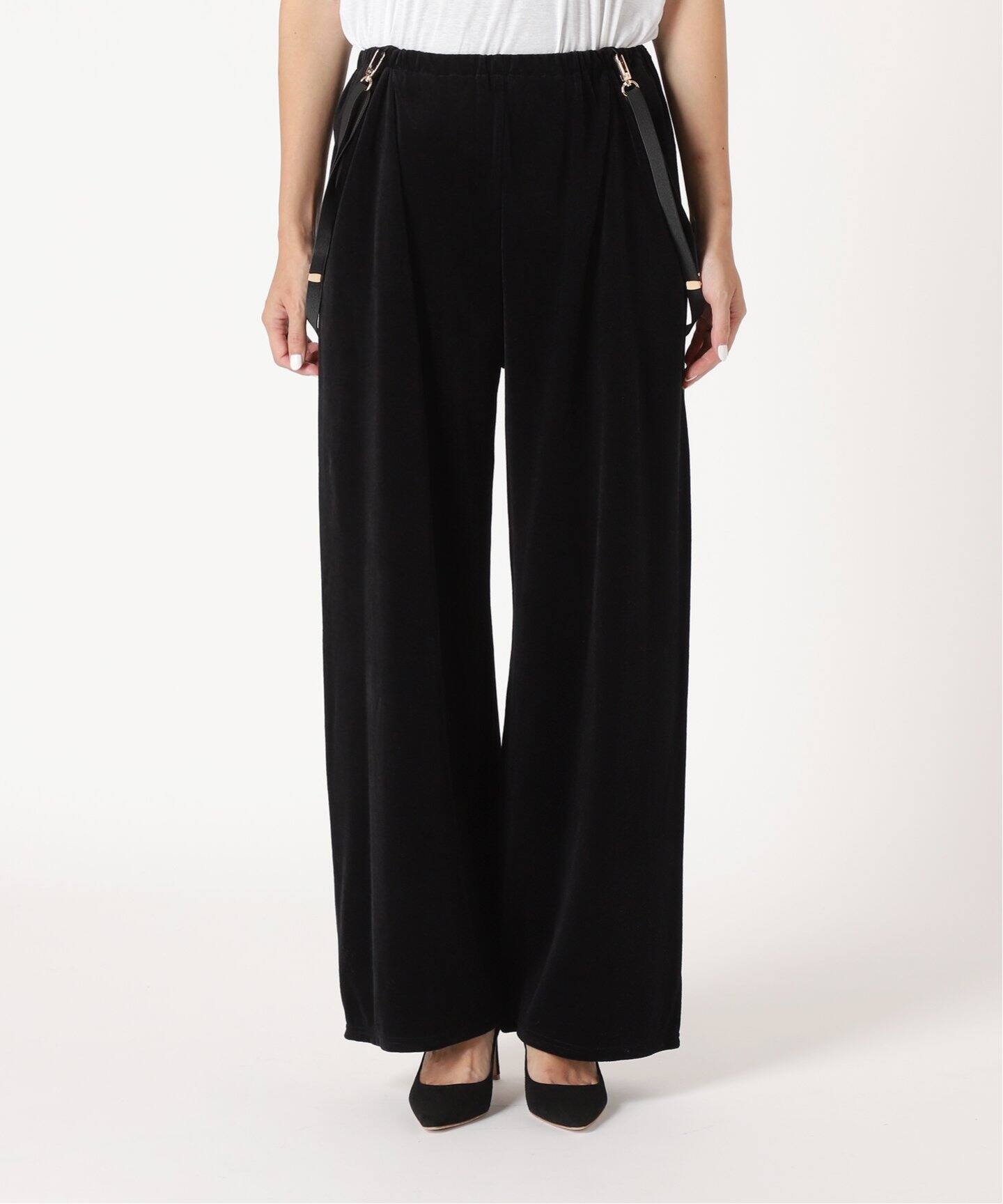 GOOD GRIEF！/グッドグリーフ】Velor Wide Pants with Suspen（その他 