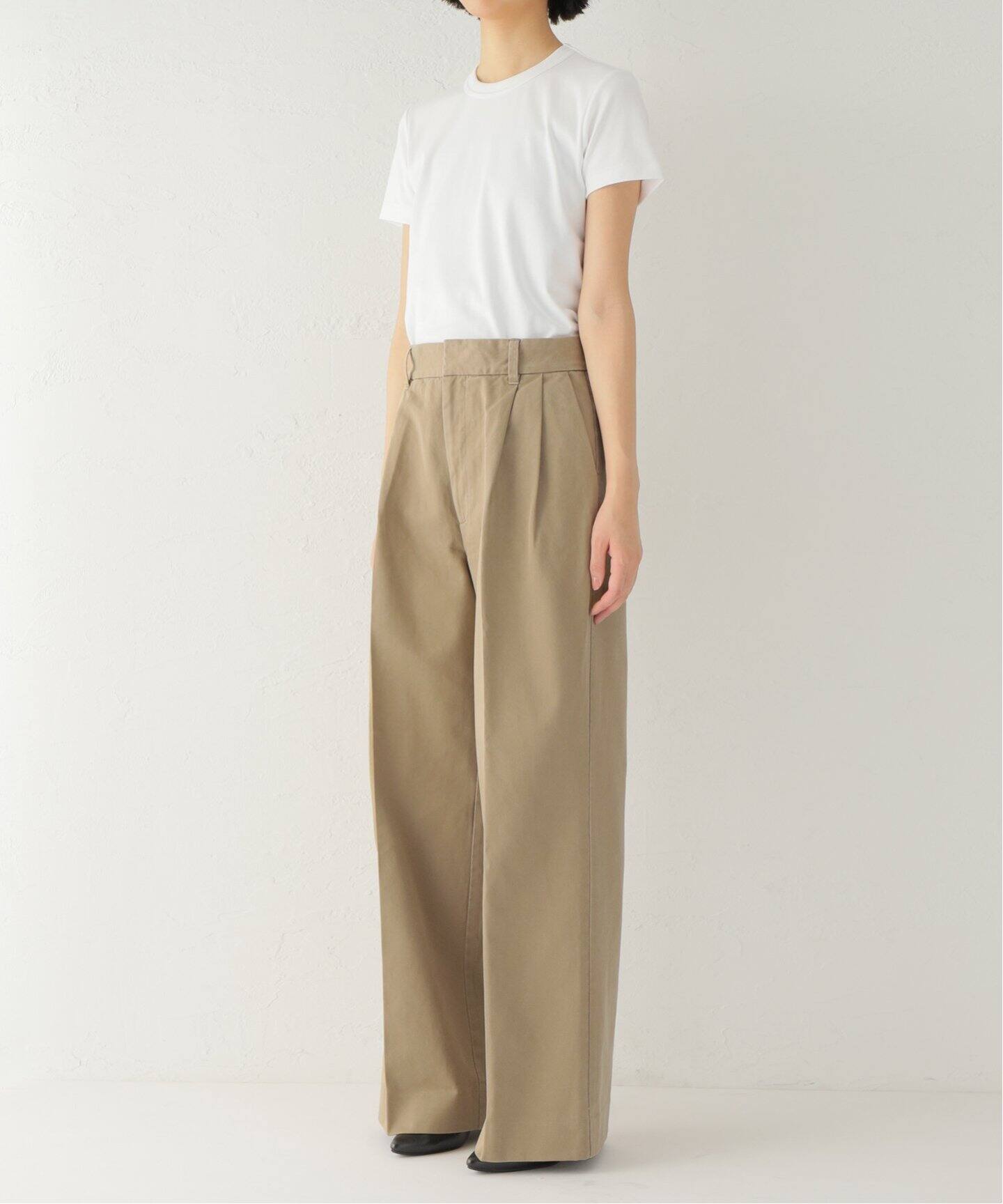Americana/アメリカーナ】Chino Tuck Wide Pants（その他パンツ）｜L  
