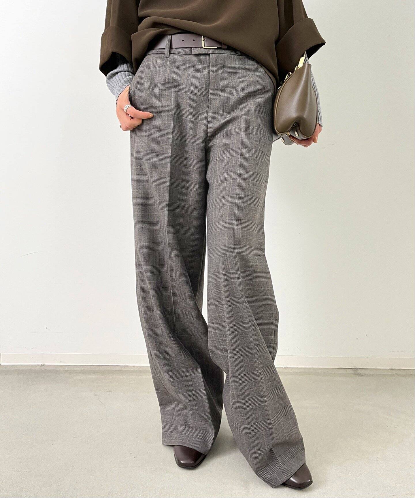 CHECK SLACKS PANTS（その他パンツ）｜L 