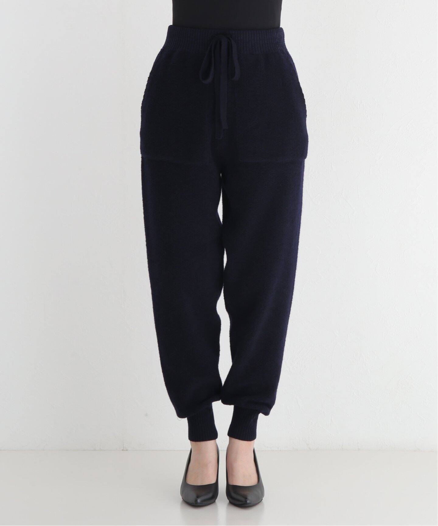 ELE STOLYOF/エレ ストリオフ】Wool pile Reversible Knit Pants 