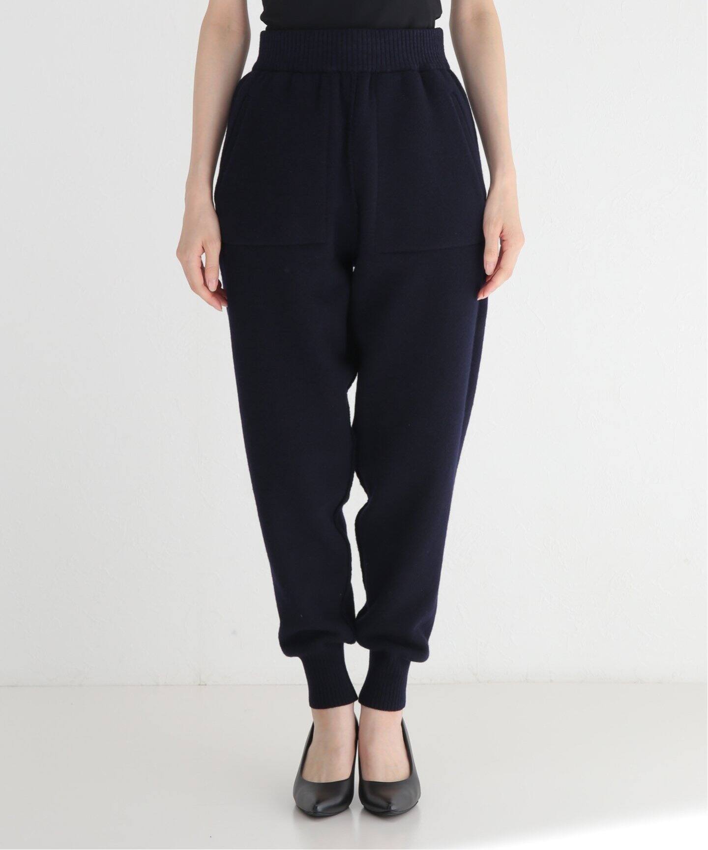 ELE STOLYOF/エレ ストリオフ】Wool pile Reversible Knit Pants 