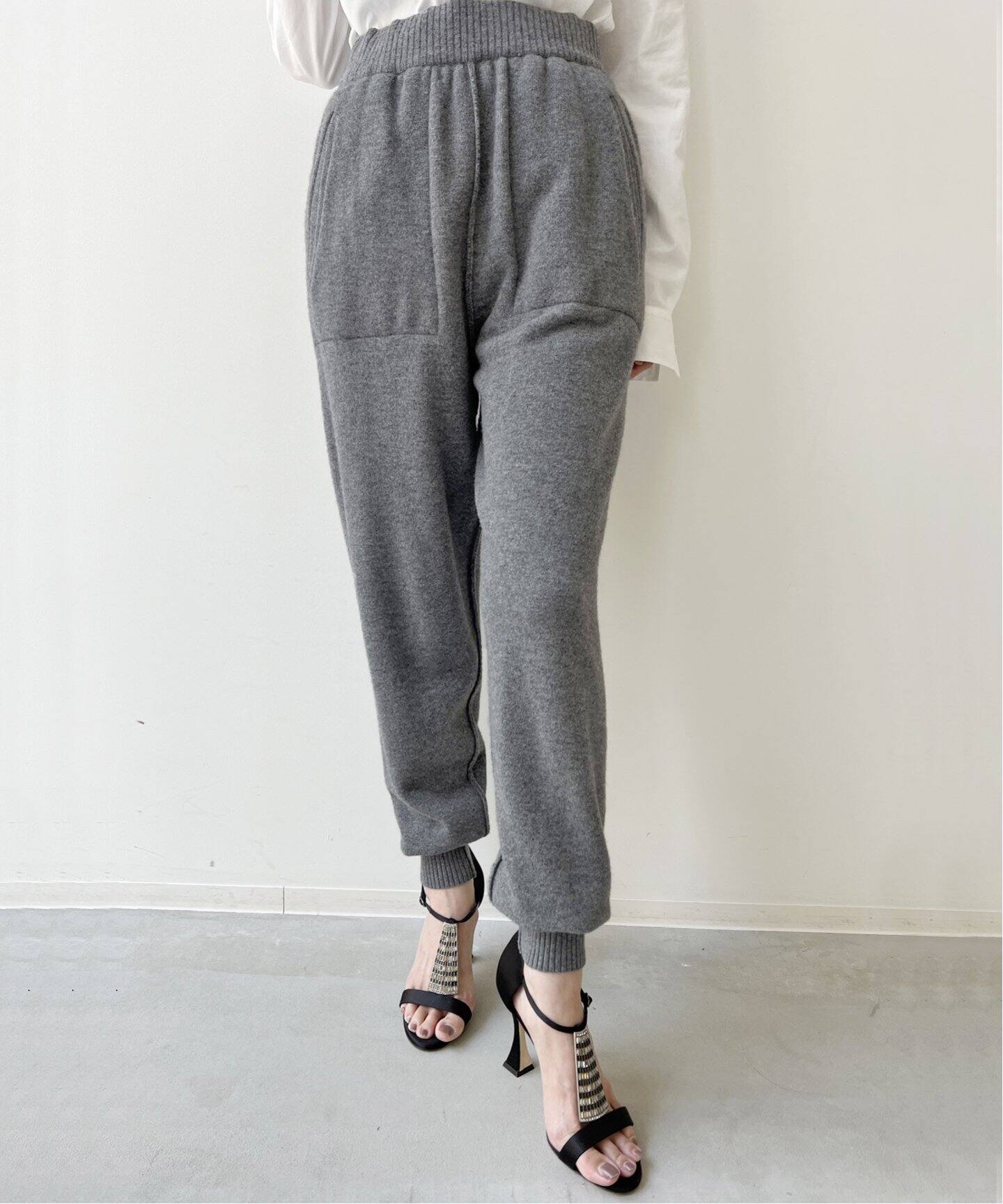 ELE STOLYOF/エレ ストリオフ】Wool pile Reversible Knit Pants 