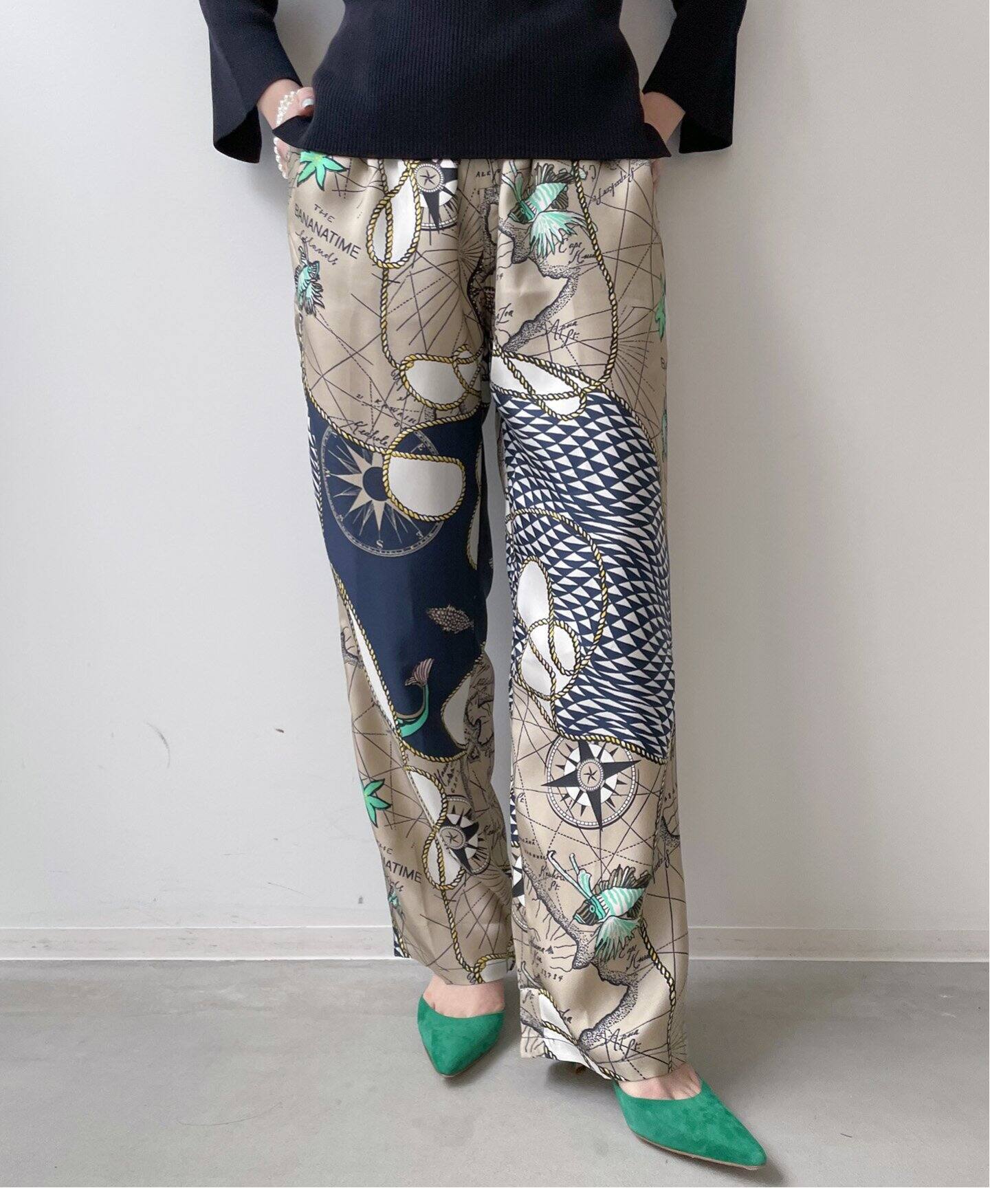 BANANATIME / バナナタイム】EASY PANT HAWAIITIME NAVY（その他パンツ  