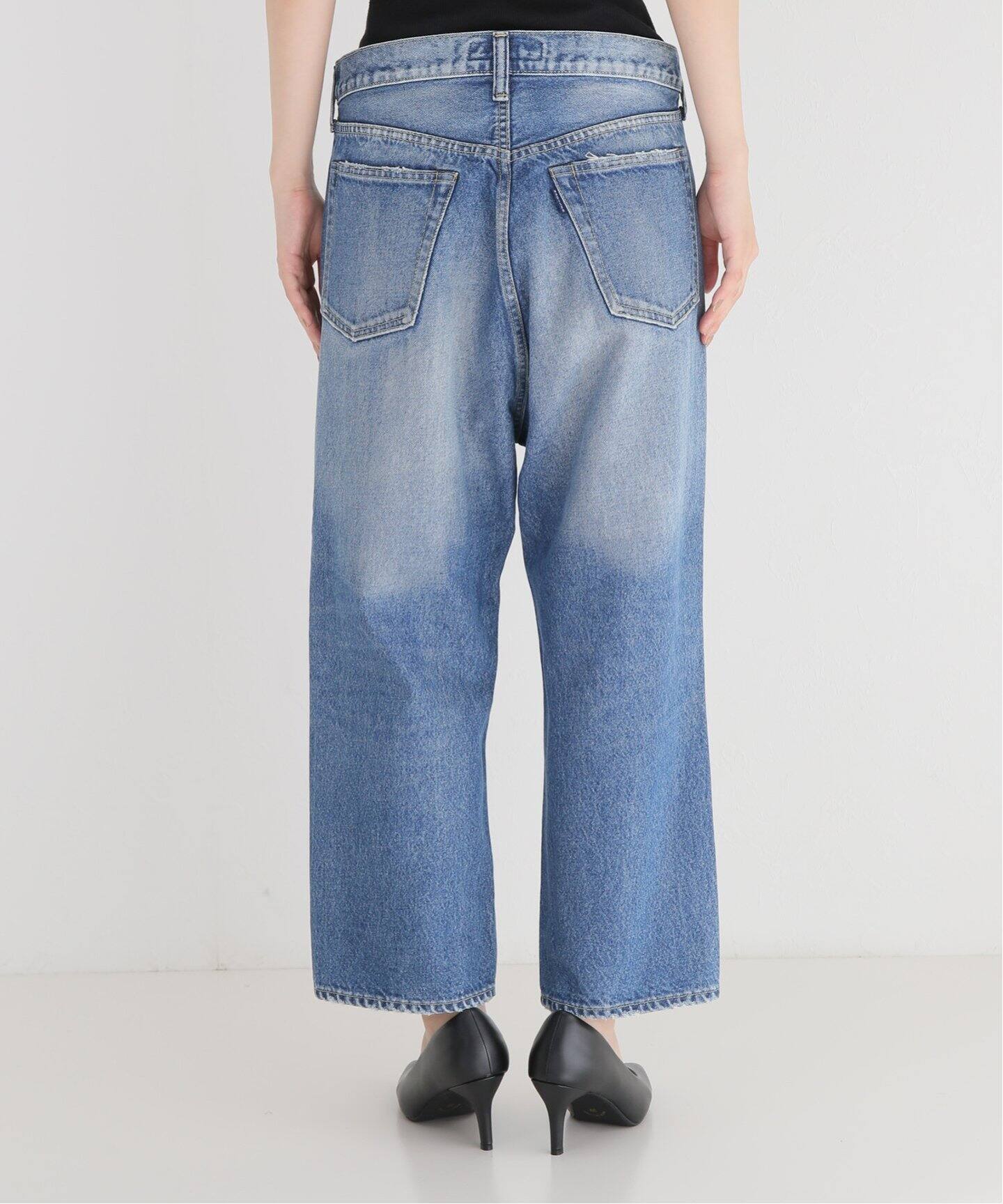 MADISONBLUE/マディソンブルー】CRASHED SAROUEL PT DENIM（デニム 