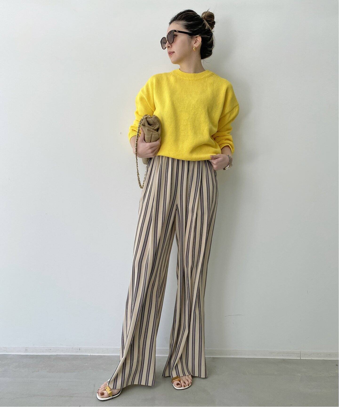 HAVEL studio/ハーヴェル スタジオ】SILK STRIPE PANTS（その他パンツ  