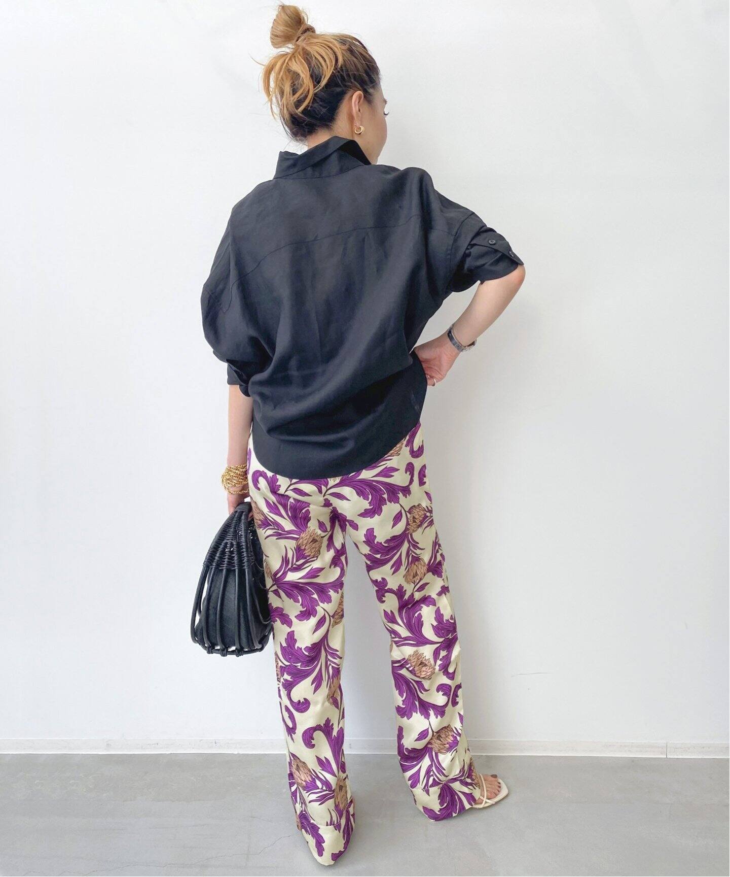 SENSI STUDIO/センシ スタジオ】Silk Slouchy Pants（その他パンツ  