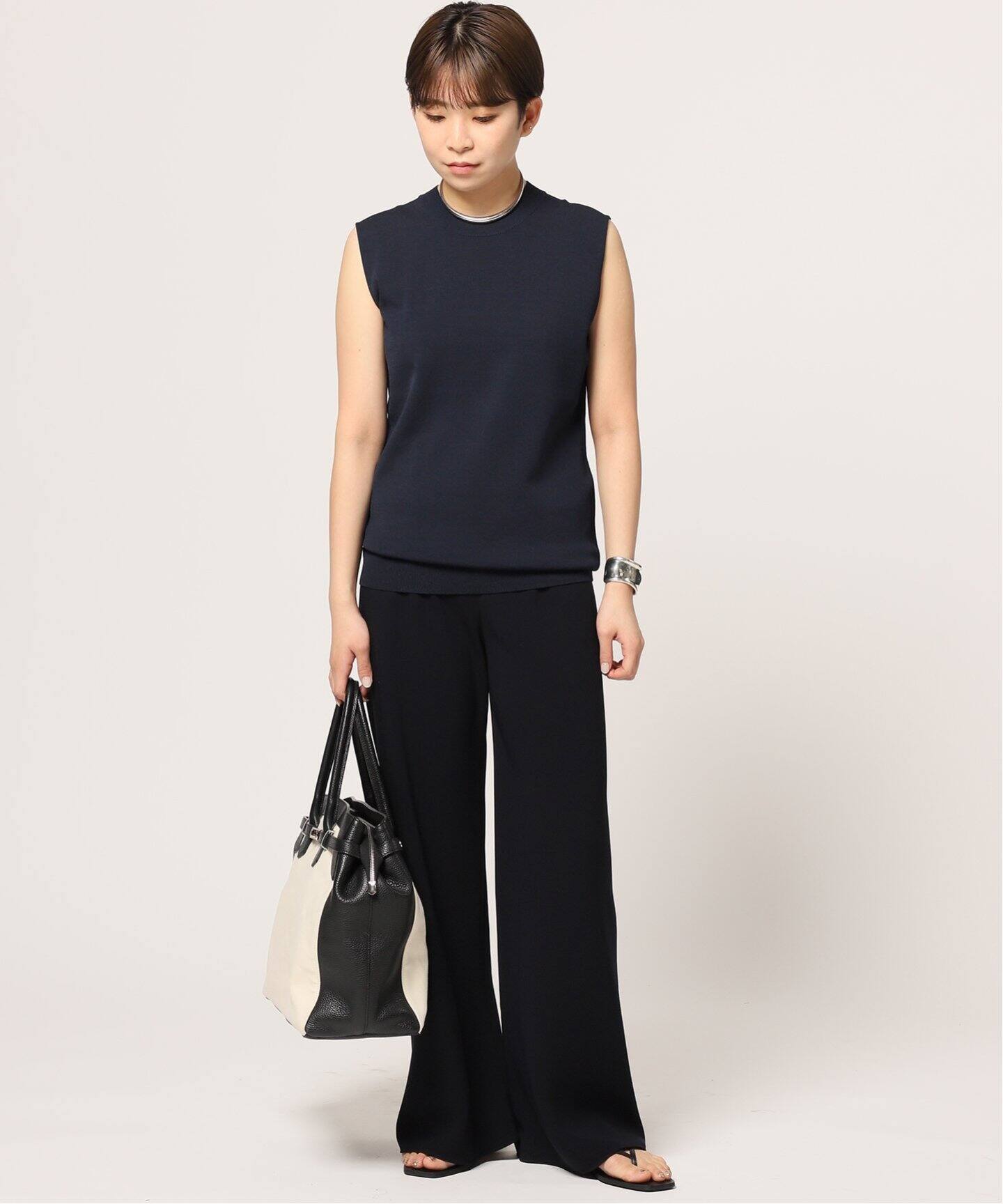 24ss エラスティックパンツ36 AP STUDIO エラスティックパンツ サイズ  