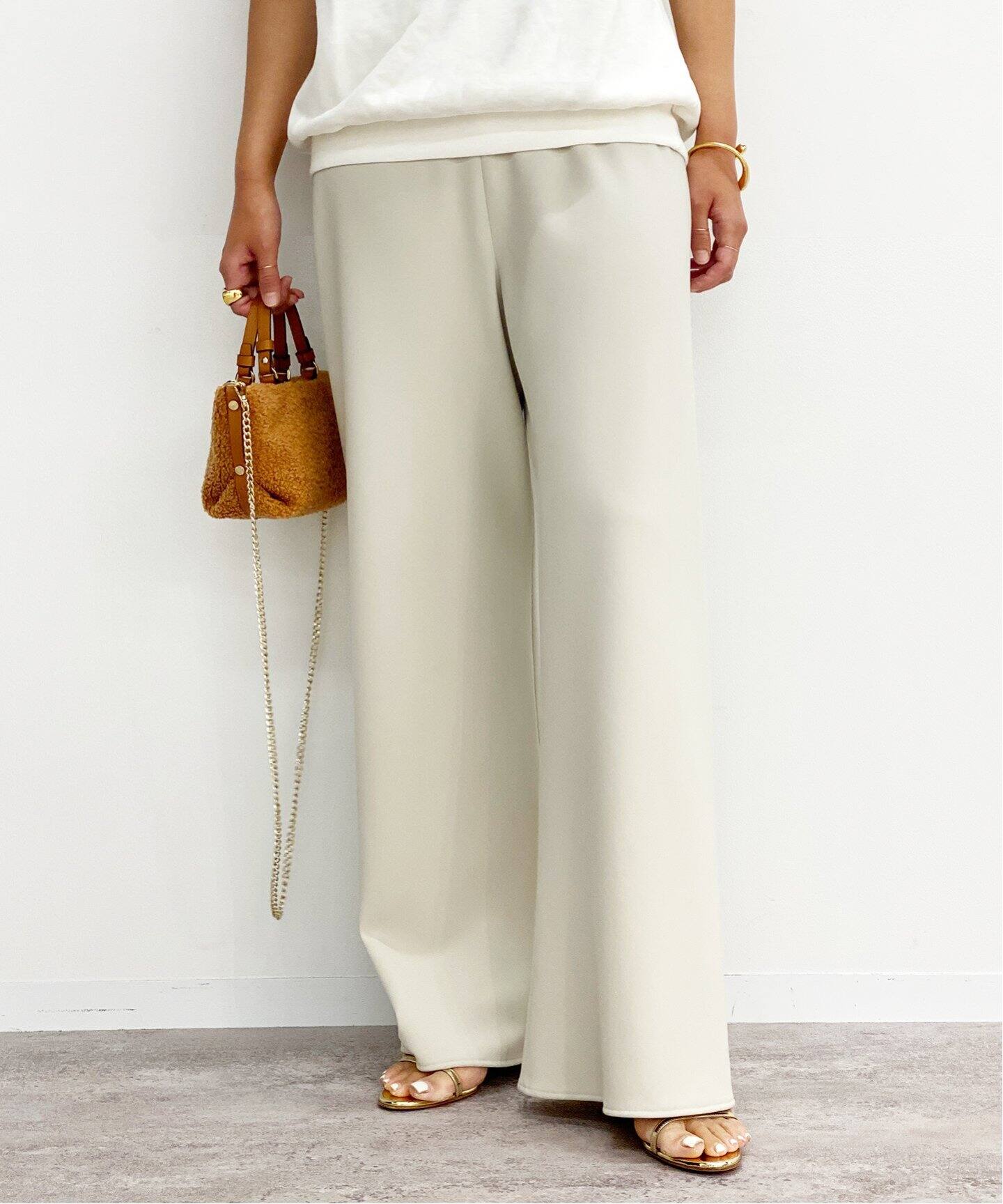 AP STUDIO エラスティックパンツ 38 AP STUDIO エラスティックパンツ  