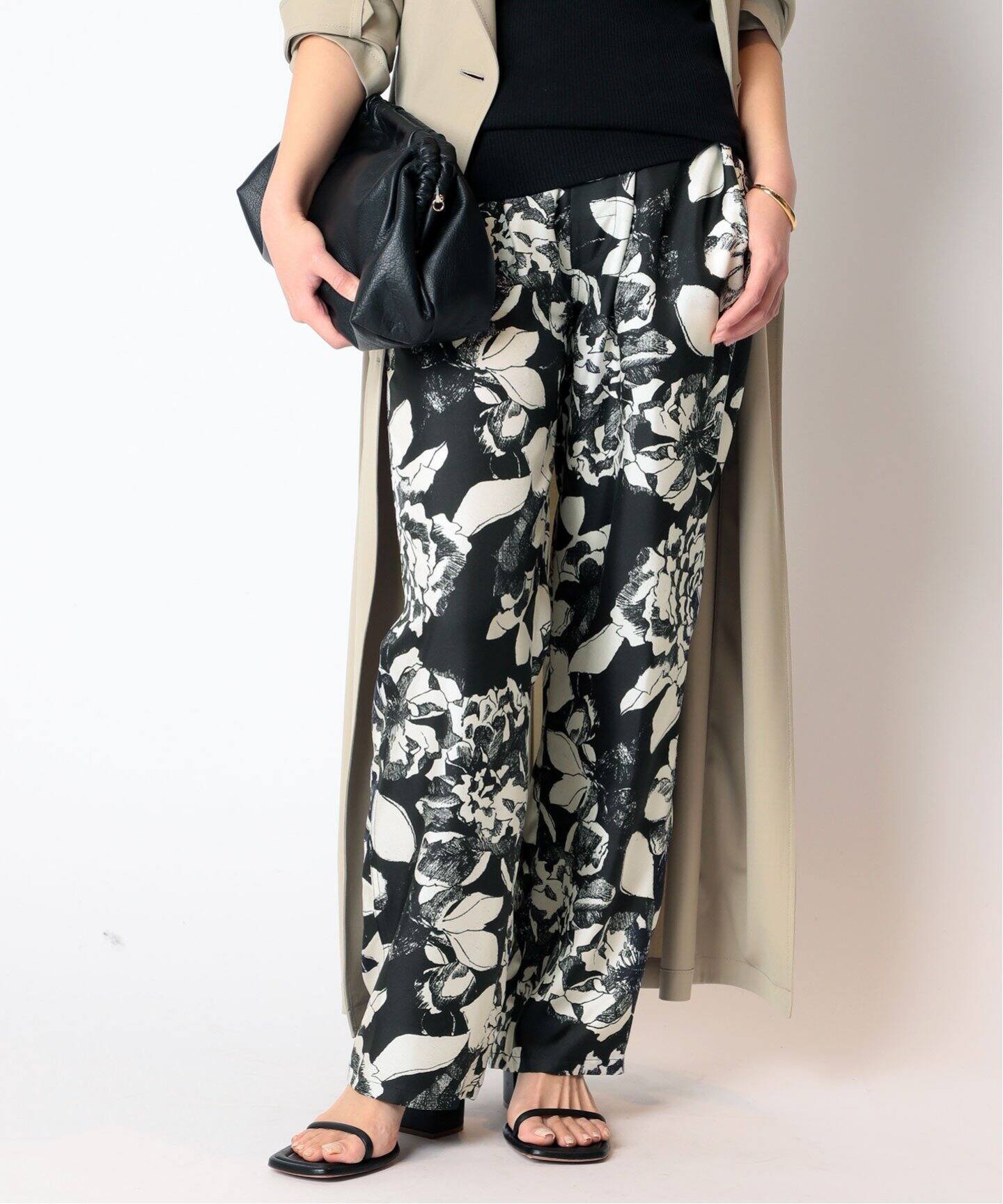 BANANATIME / バナナタイム】フラワープリントイージーパンツ（その他  