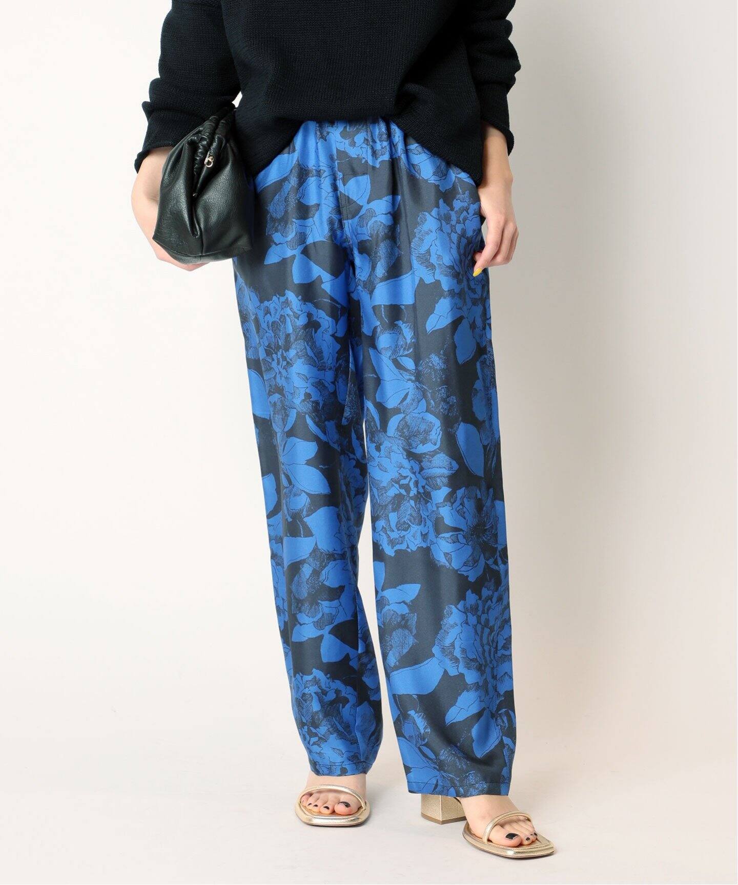 BANANATIME/バナナタイム】 フラワープリントイージーパンツ（その他  