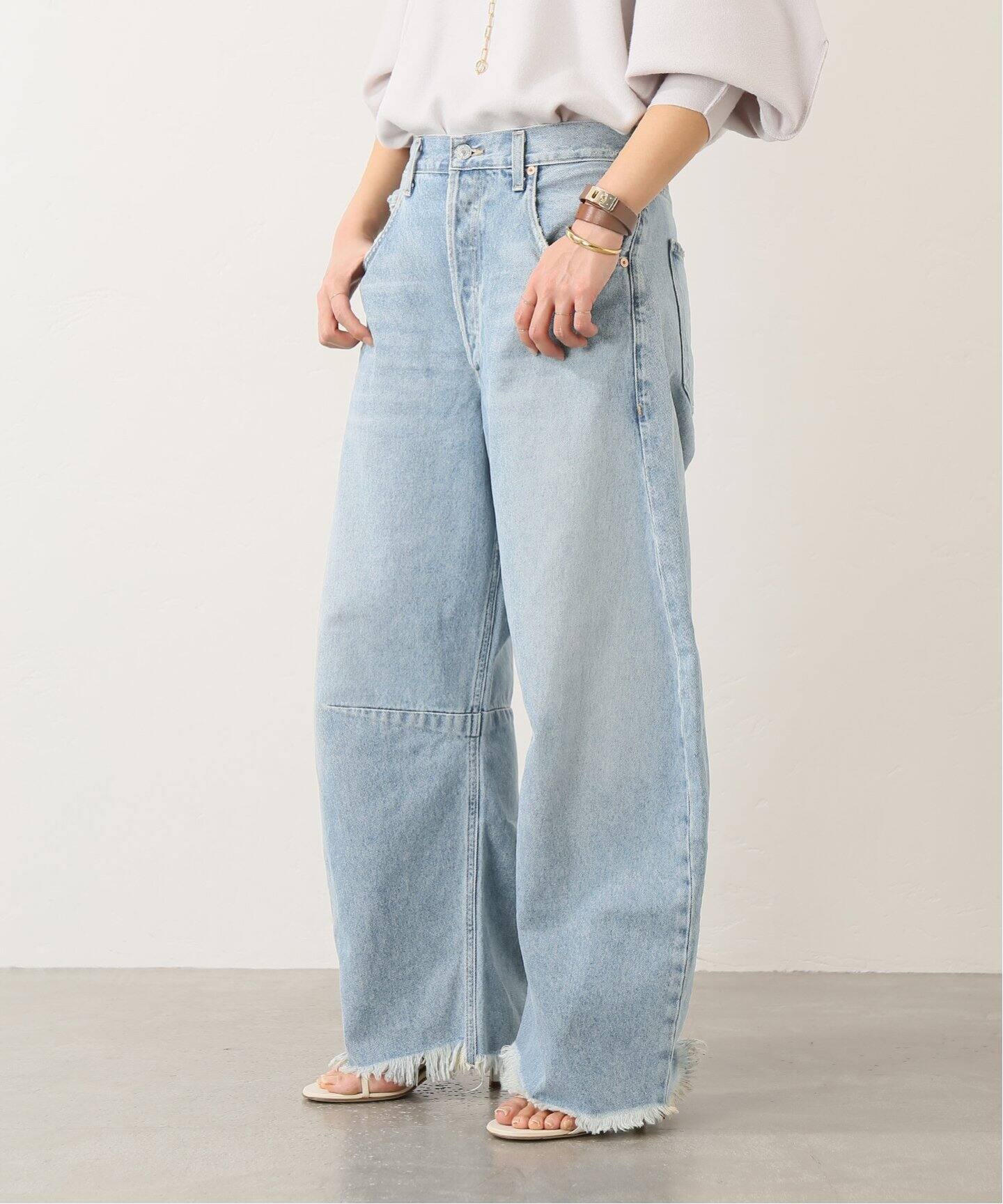 CITIZEN OF HUMANITY】 HORSESHOE ワイドレッグデニム（デニムパンツ 