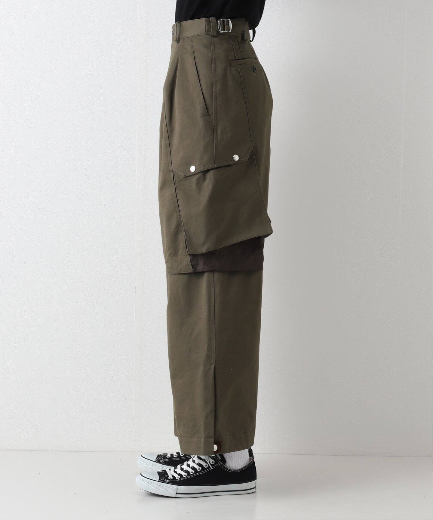 Tamme / タムKNEE TUCK WIDE CARGO PANT