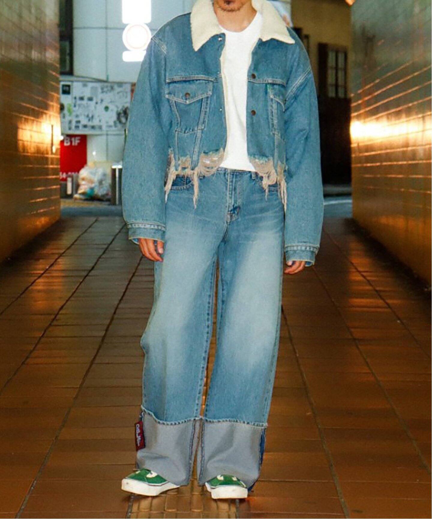 doublet / ダブレット】RECYCLE DENIM LOW-RISE DENIM PAN（デニム 