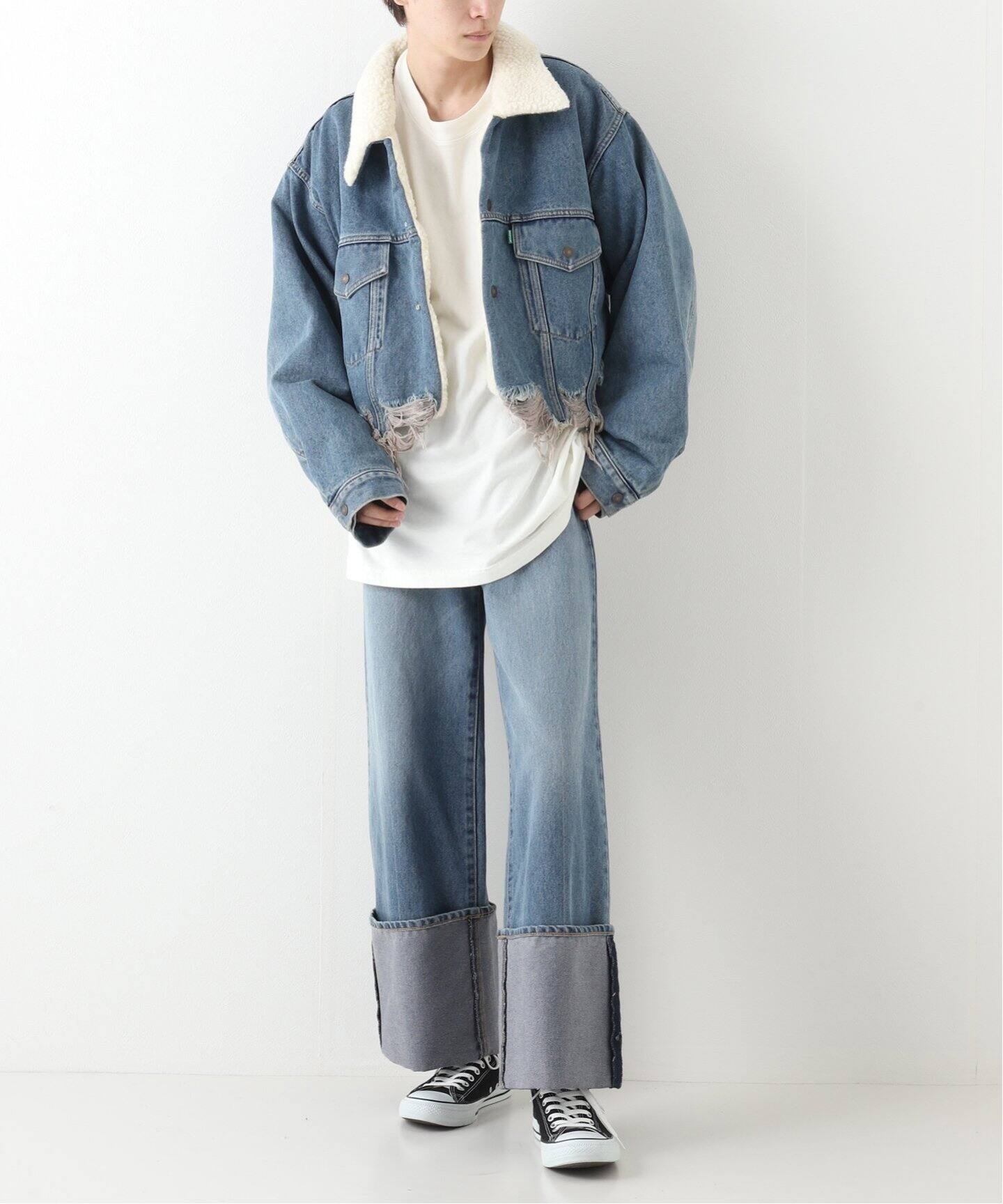 doublet / ダブレット】RECYCLE DENIM LOW-RISE DENIM PAN（デニム 