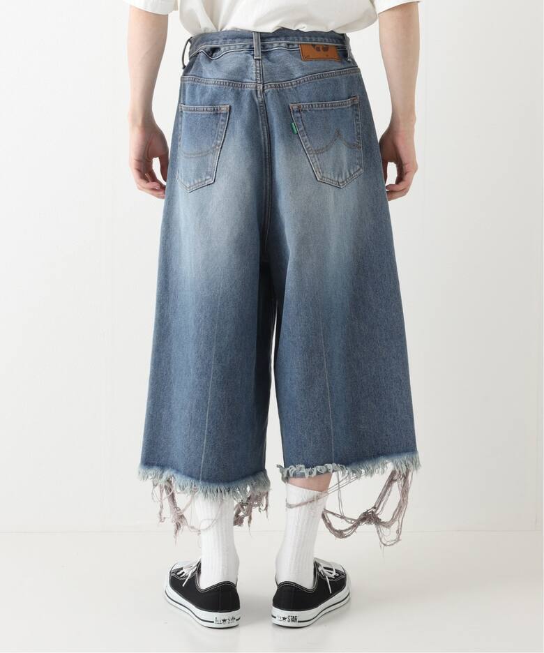 doublet destroyed denim widepants /while パンツ 
