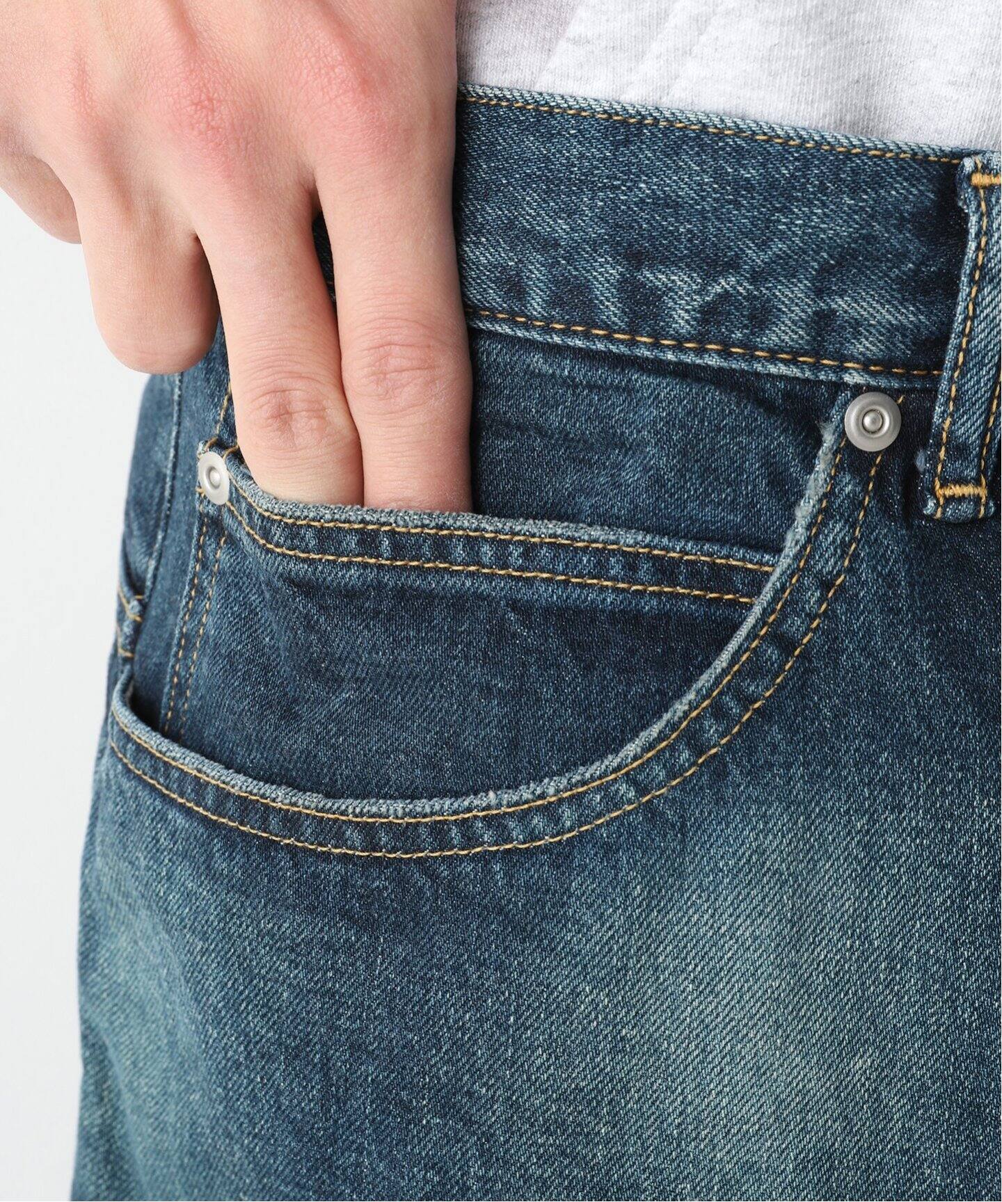 ANCELLM / アンセルム】WISM 別注 AGING LOOSE TAPERED 5P DENIM 