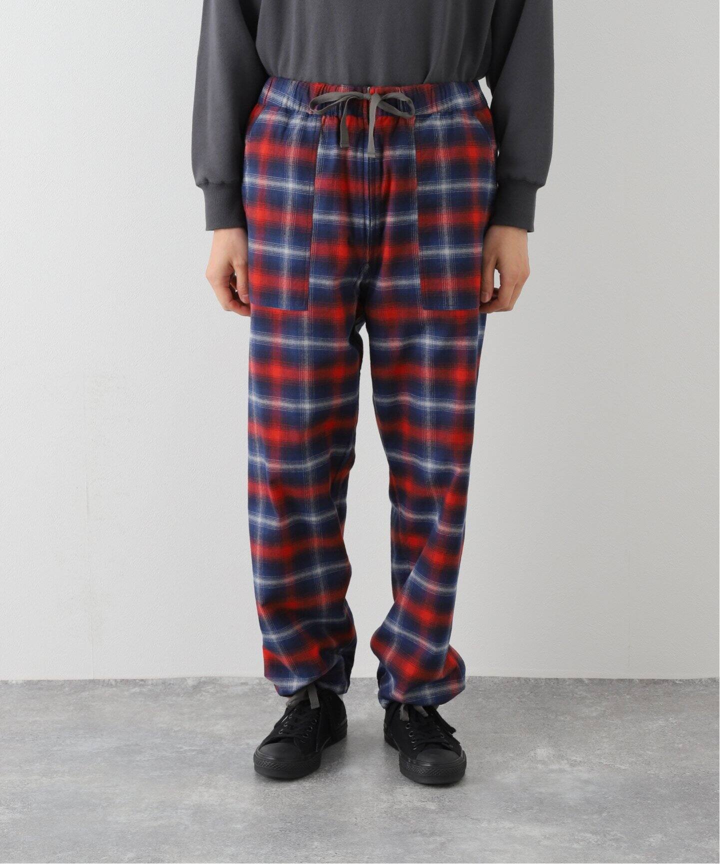 SNOWPEAK×JS】 別注 TAKIBI Ripstop×Check Nell リバーシブルパンツ 