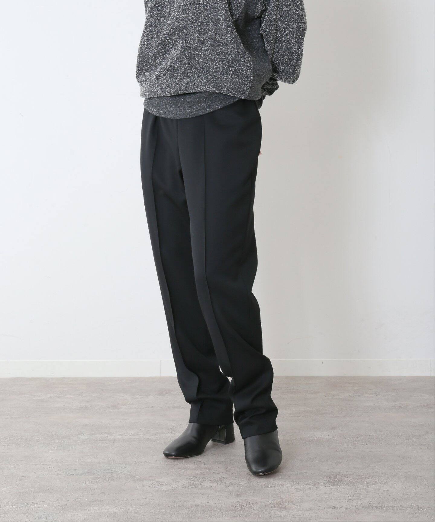 POSTELEGANT/ポステレガント】wool easy trousers（スラックス  