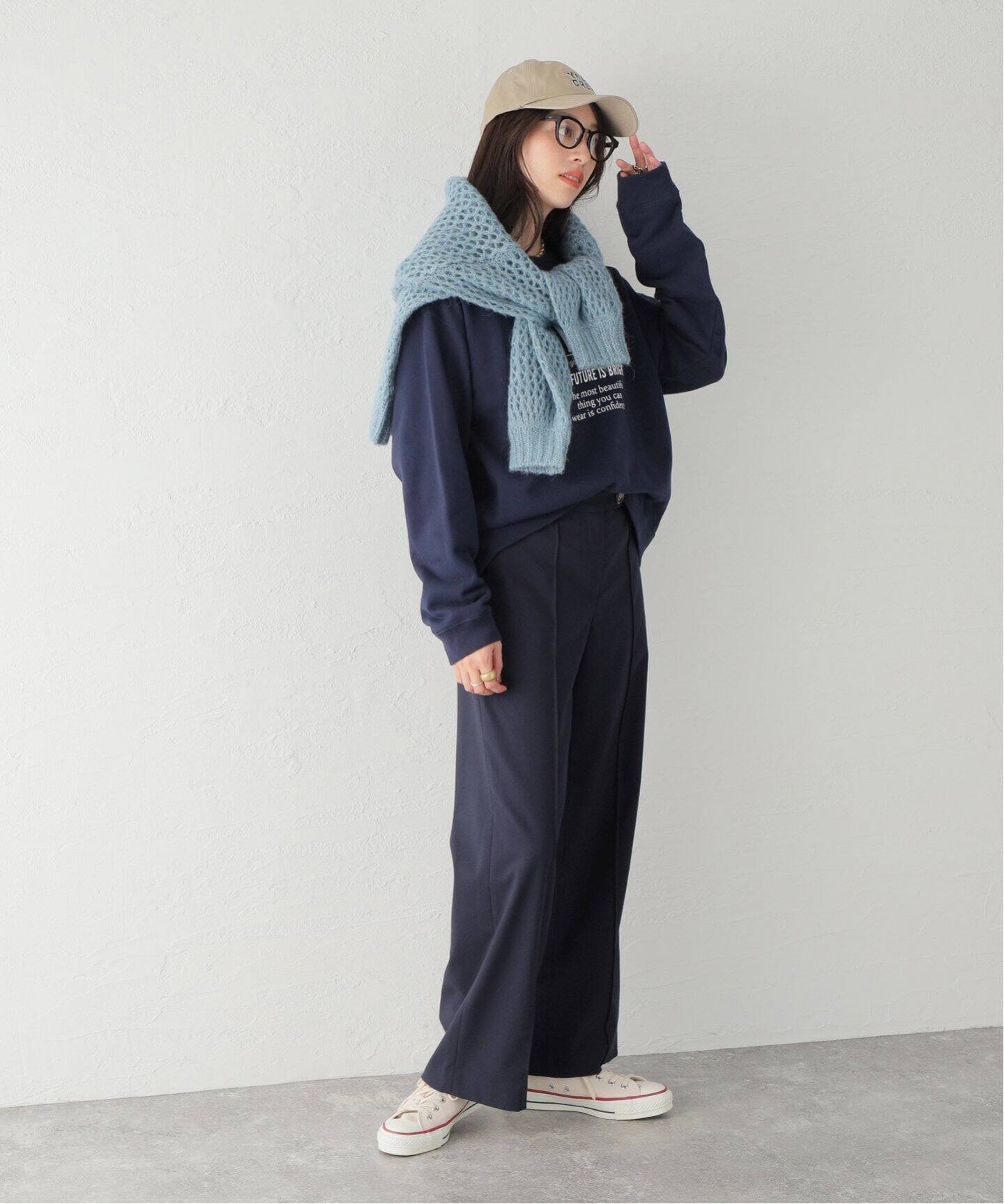 センターシーム ソフトワイドパンツ（スラックス）｜B.C STOCK（ベー 