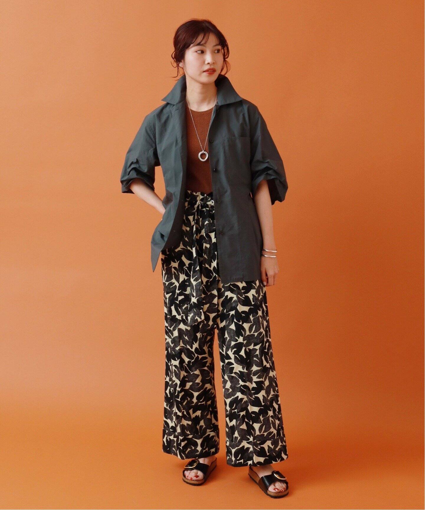 maison リーフプリント ワイドイージーパンツ（その他パンツ  