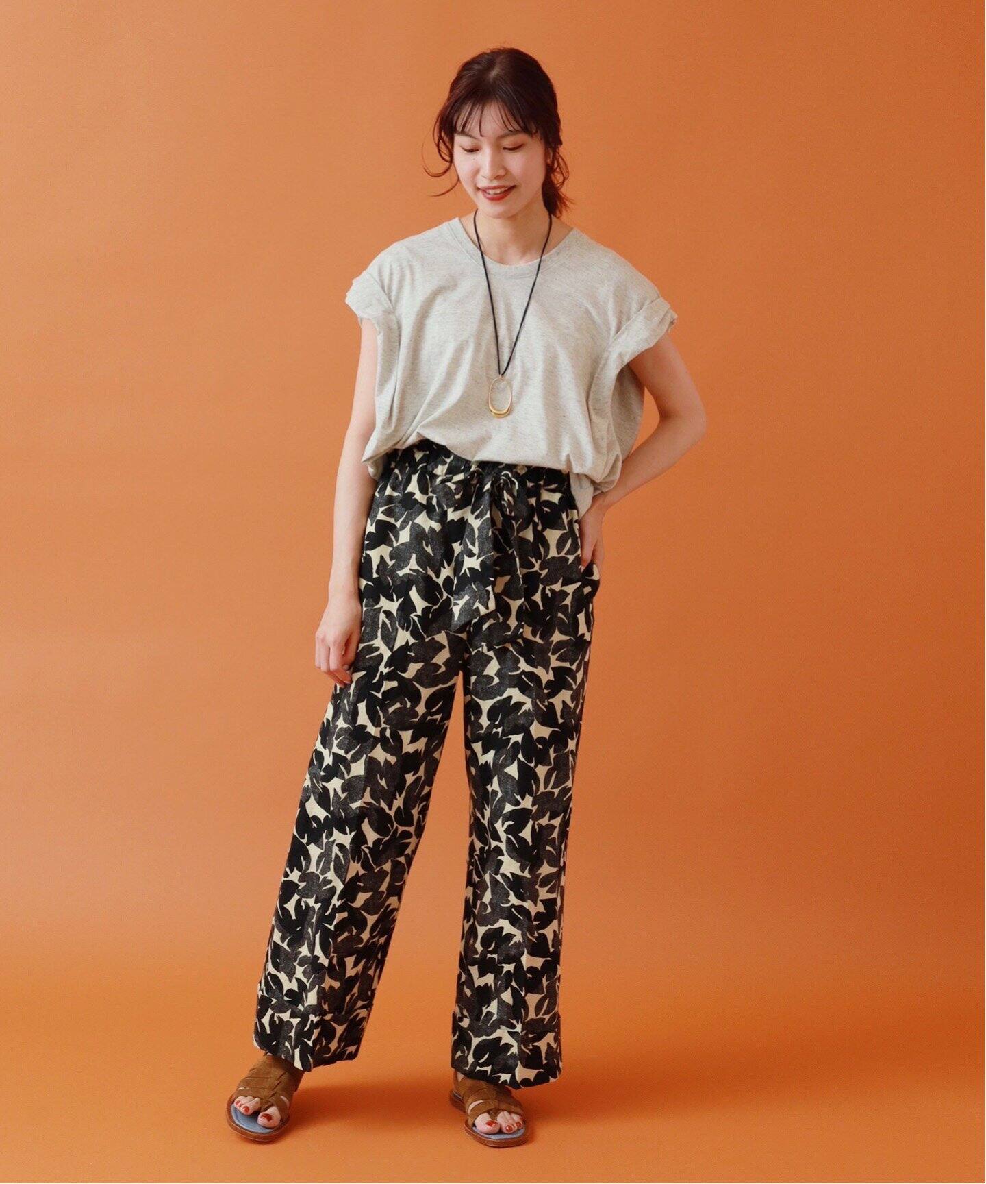 maison リーフプリント ワイドイージーパンツ（その他パンツ  