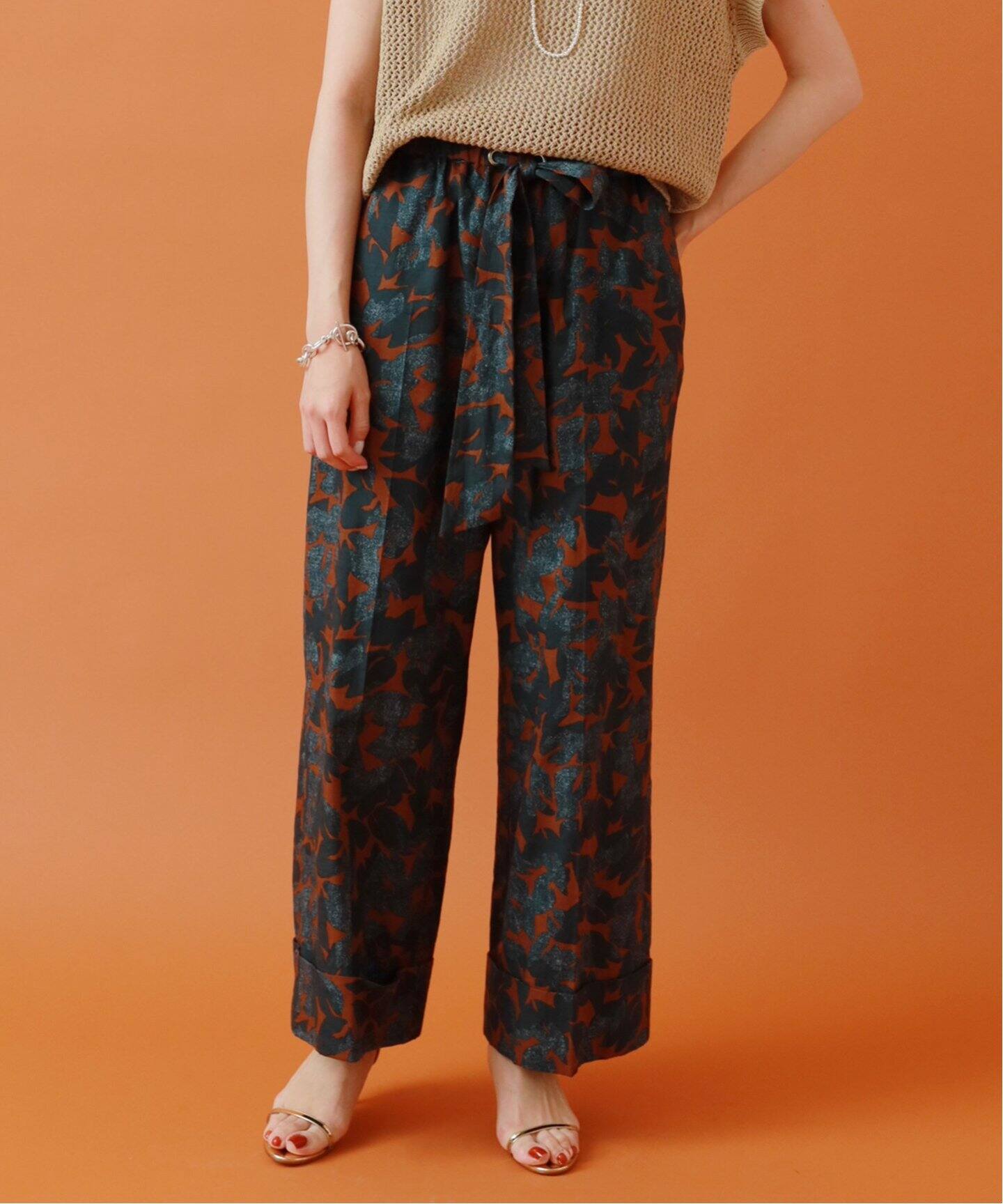 maison リーフプリント ワイドイージーパンツ（その他パンツ  