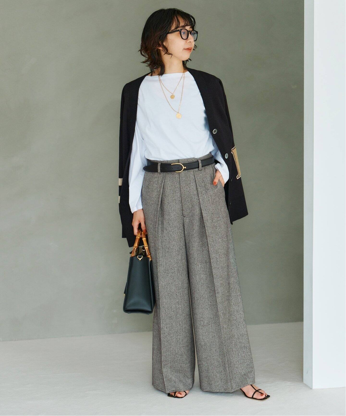 ストレッチツィードタックバギーパンツ（その他パンツ）｜IENA（イエナ  