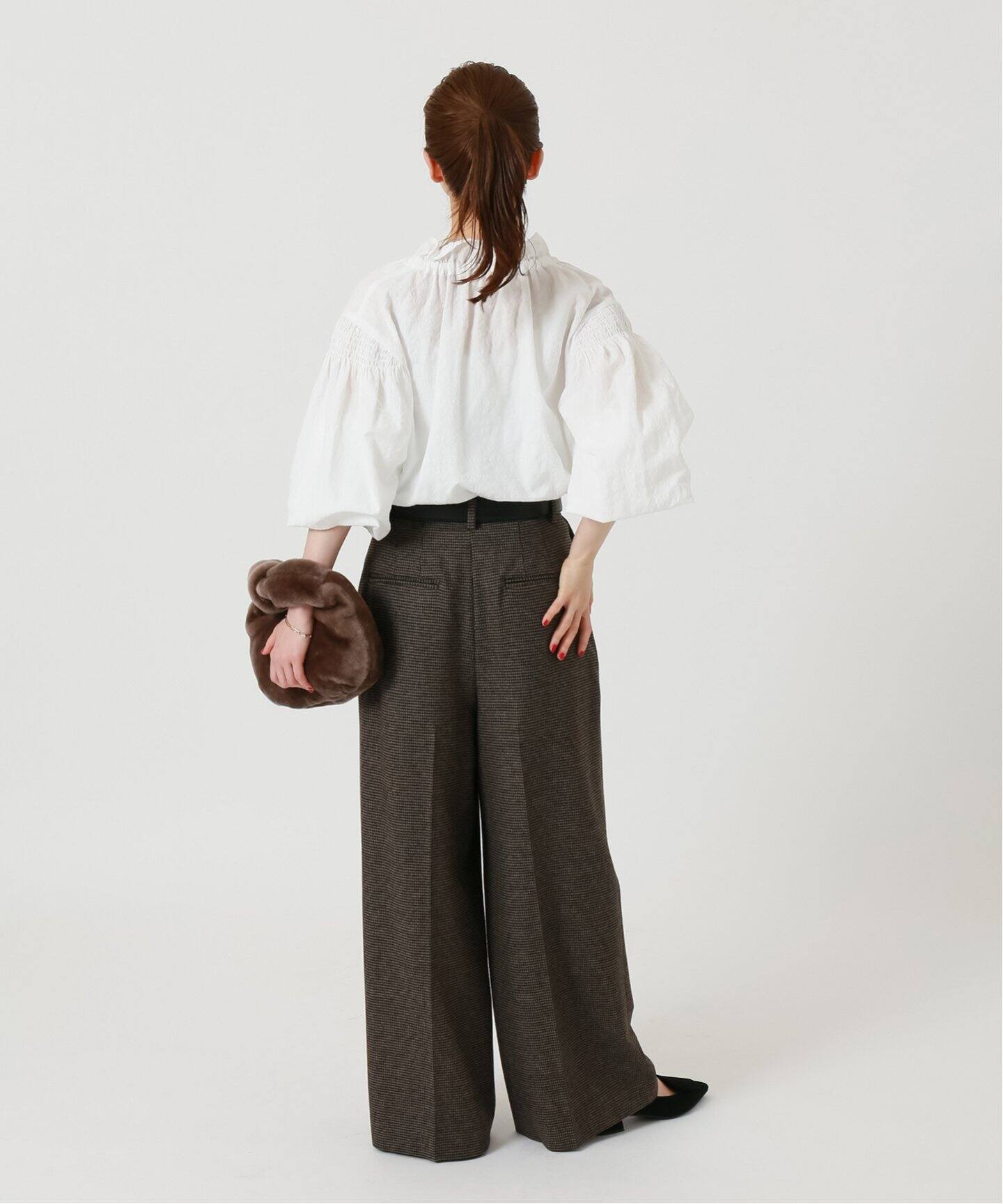 ストレッチツィードタックバギーパンツ（その他パンツ）｜IENA（イエナ  