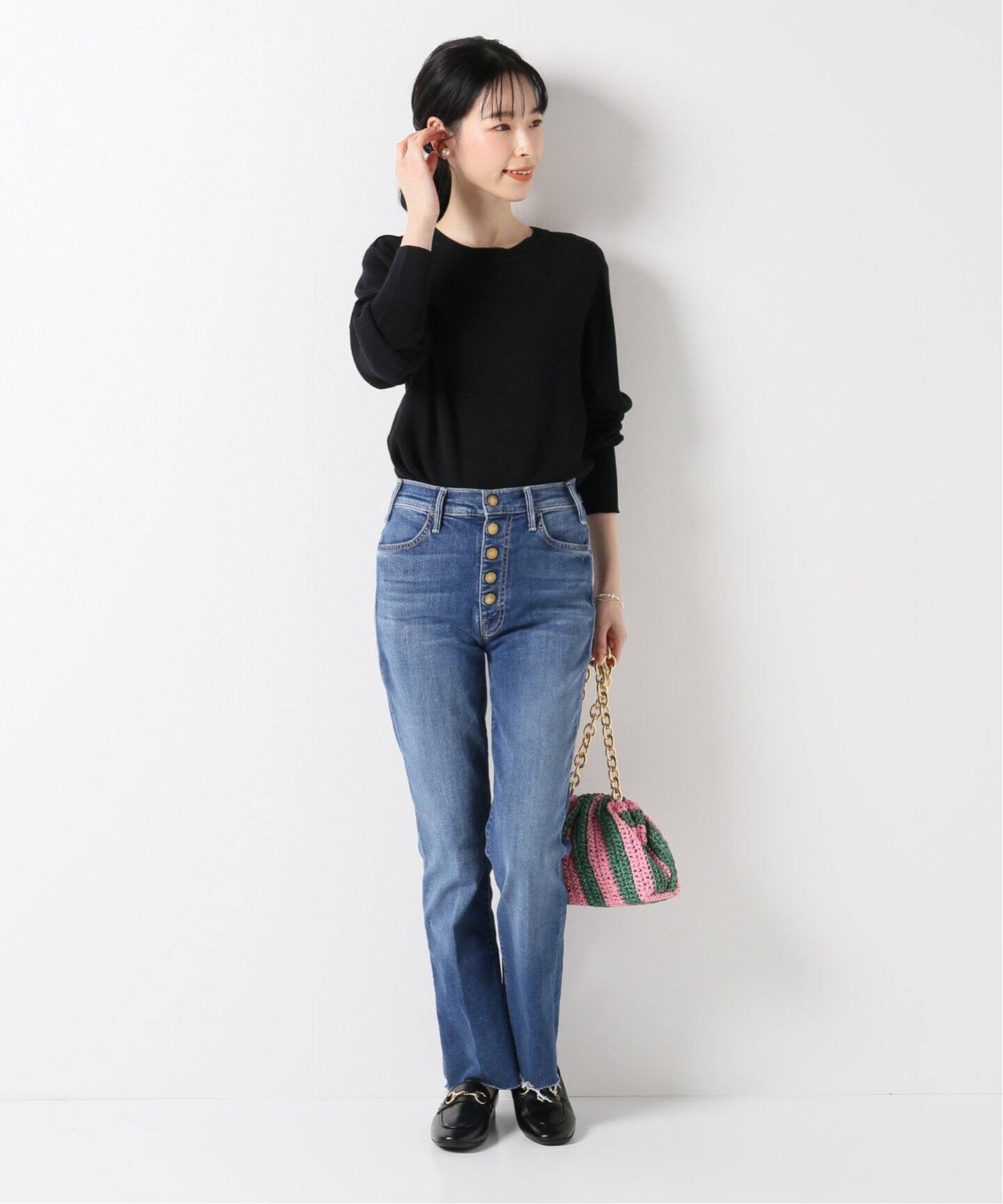 MOTHER/マザー】HUSTLER SNAP DOWN ANKLE FRAY デニム◇（デニムパンツ  