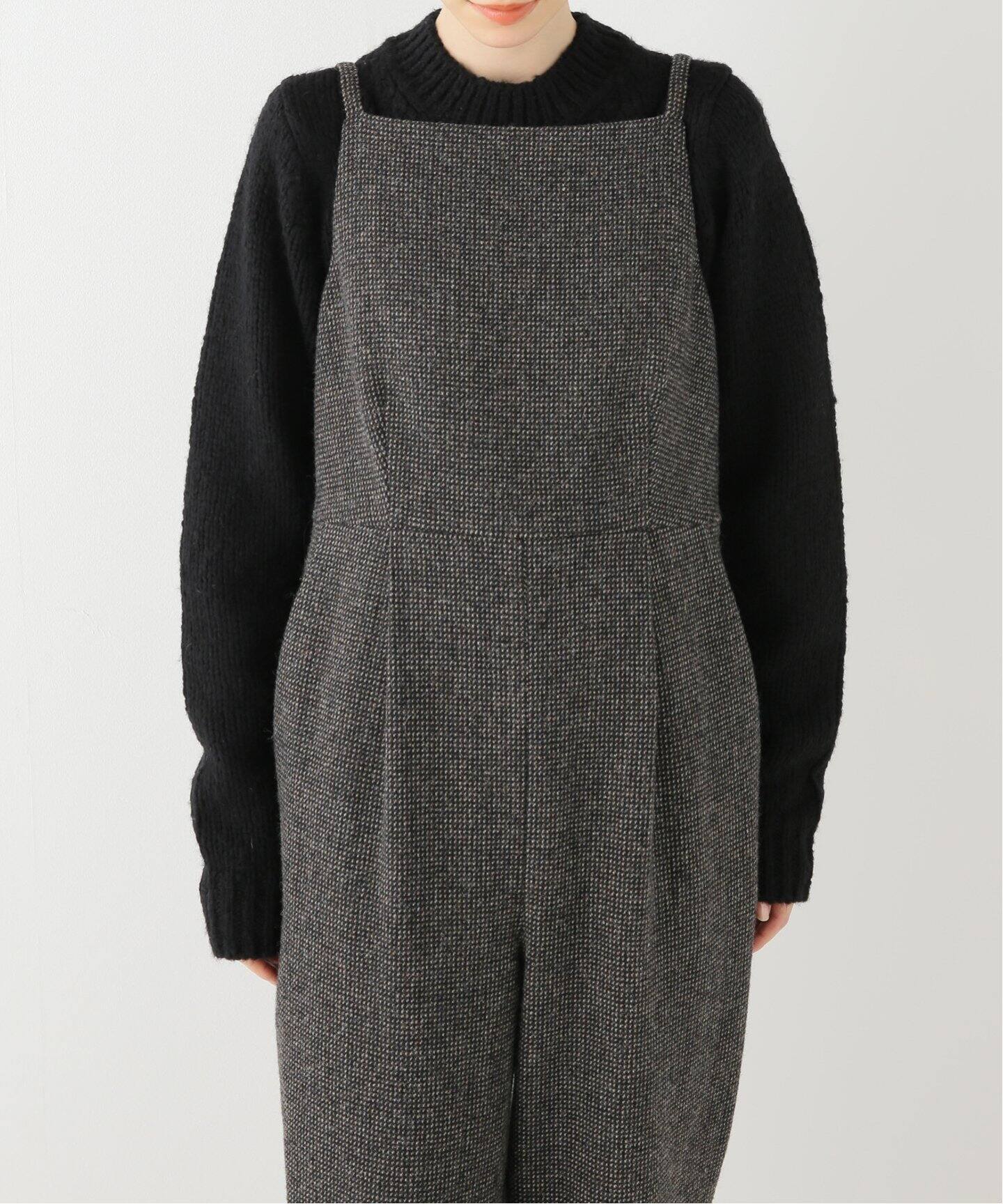 AURALEE/オーラリー】WOOL HAIRLINE TWEED オーバーオール（サロペット 