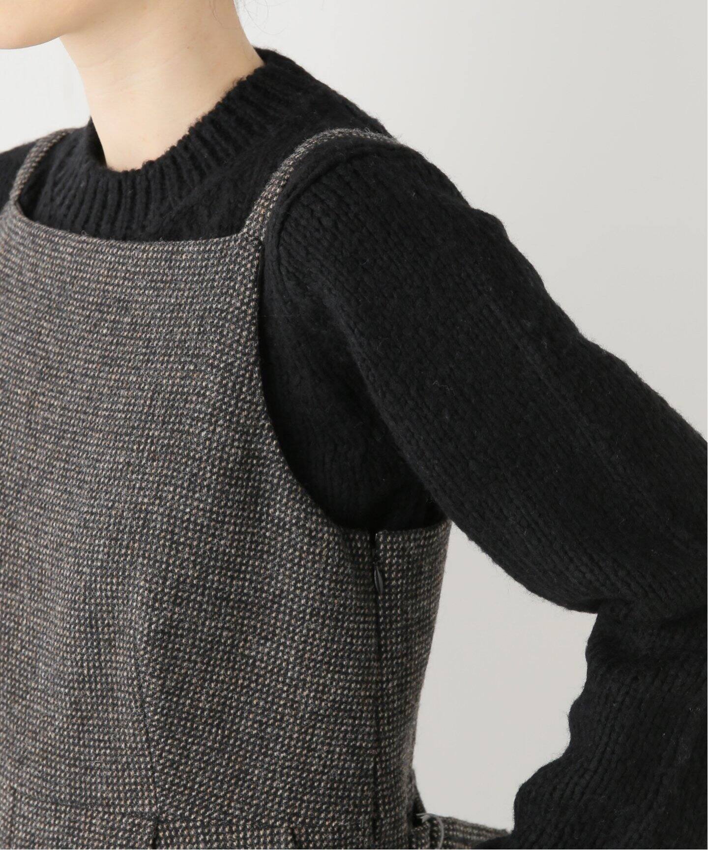 AURALEE/オーラリー】WOOL HAIRLINE TWEED オーバーオール（サロペット 