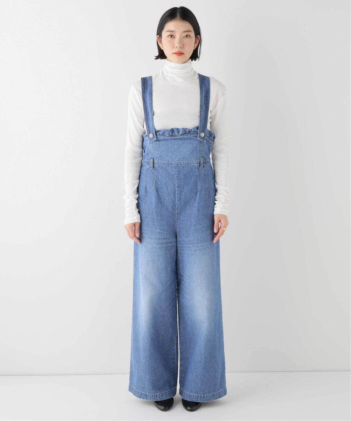 leur logette/ルールロジェット】denim ジャンプスーツ（サロペット 