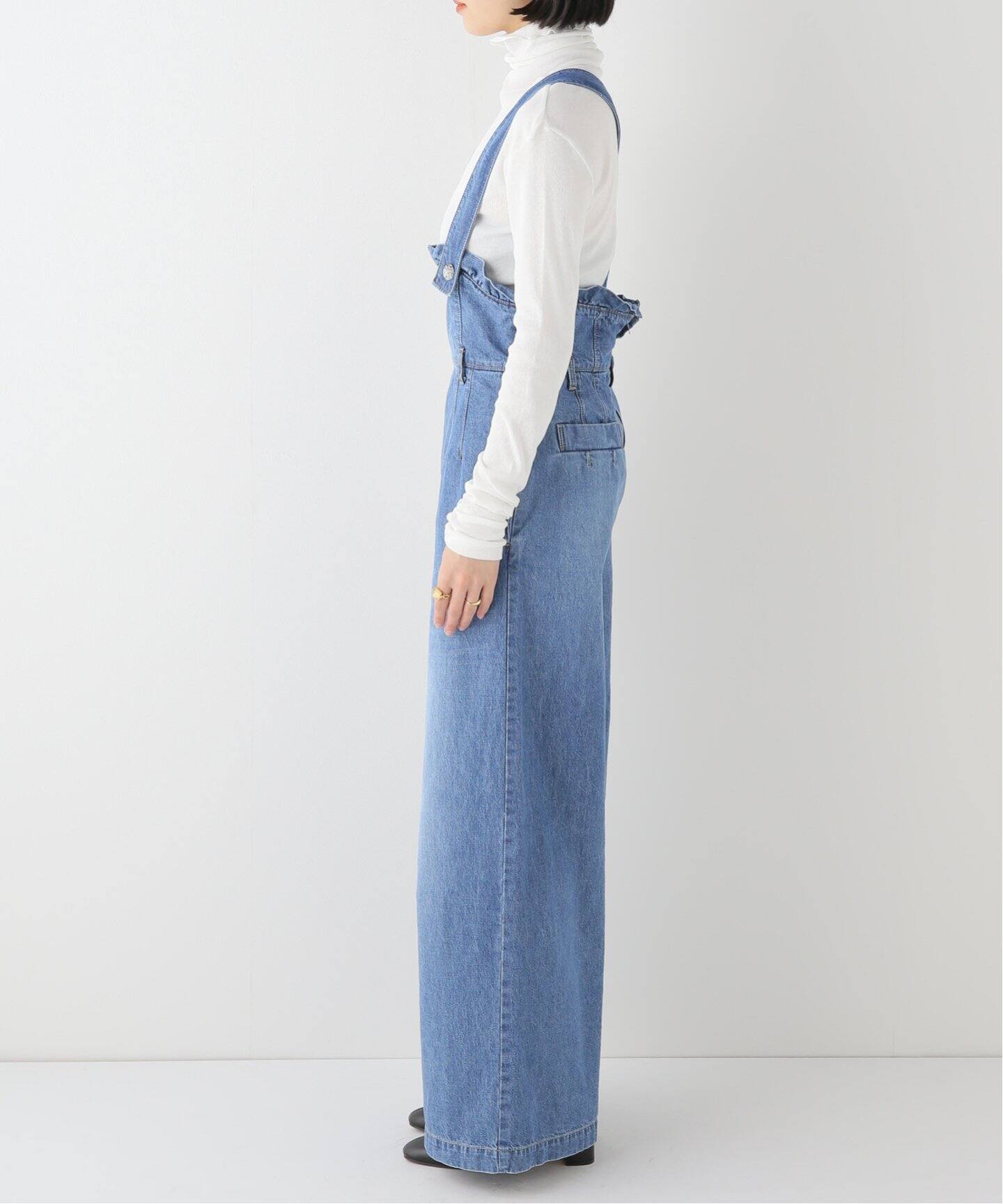 leur logette/ルールロジェット】denim ジャンプスーツ（サロペット  