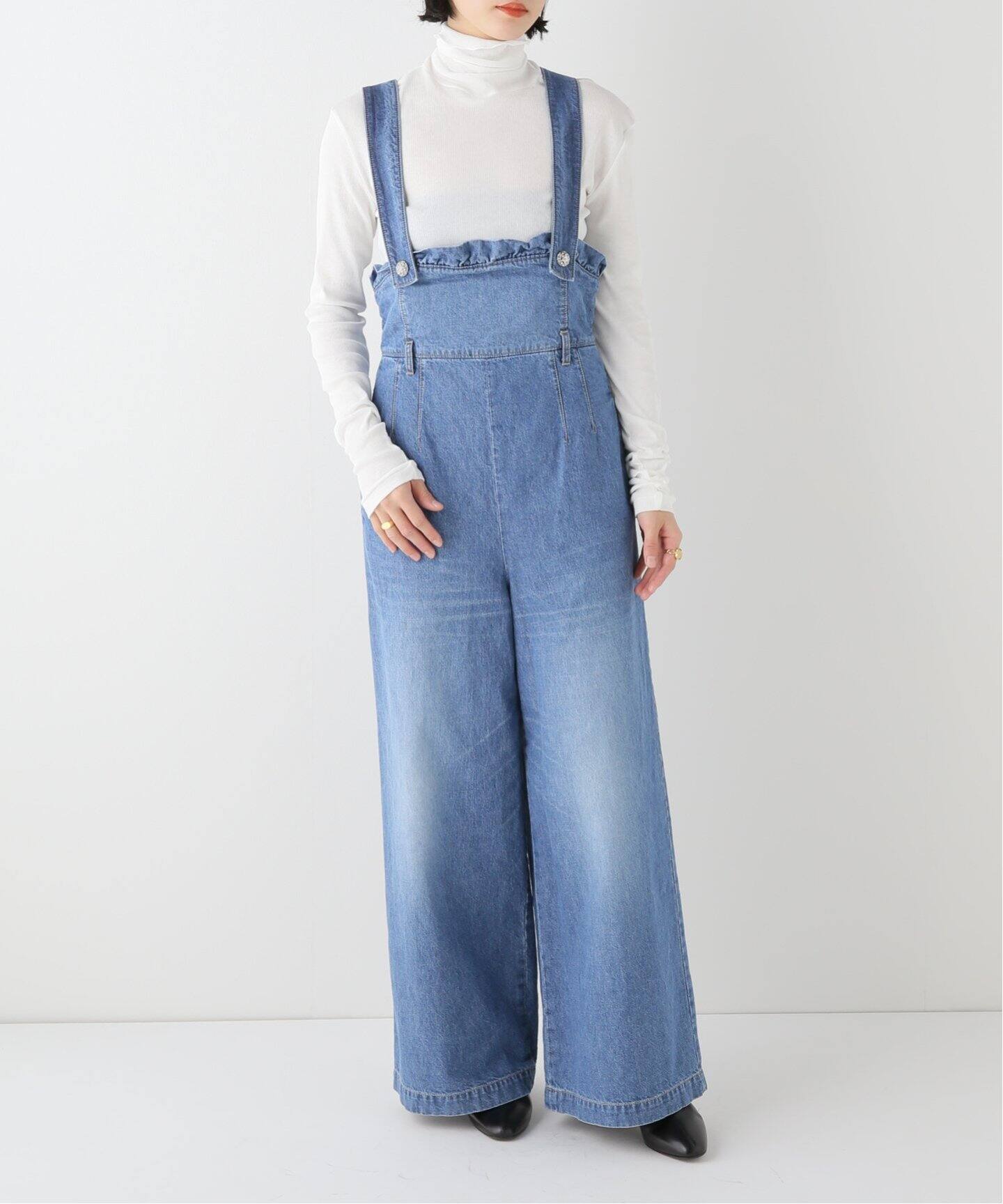 leur logette/ルールロジェット】denim ジャンプスーツ（サロペット 