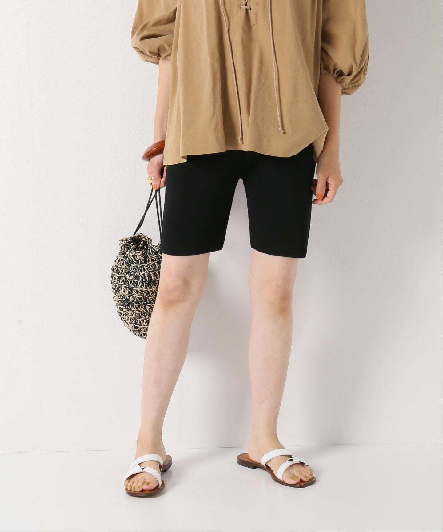 MIJEONG PARK/ミジョン・パーク】BIKER ニットショーツ（ショート  