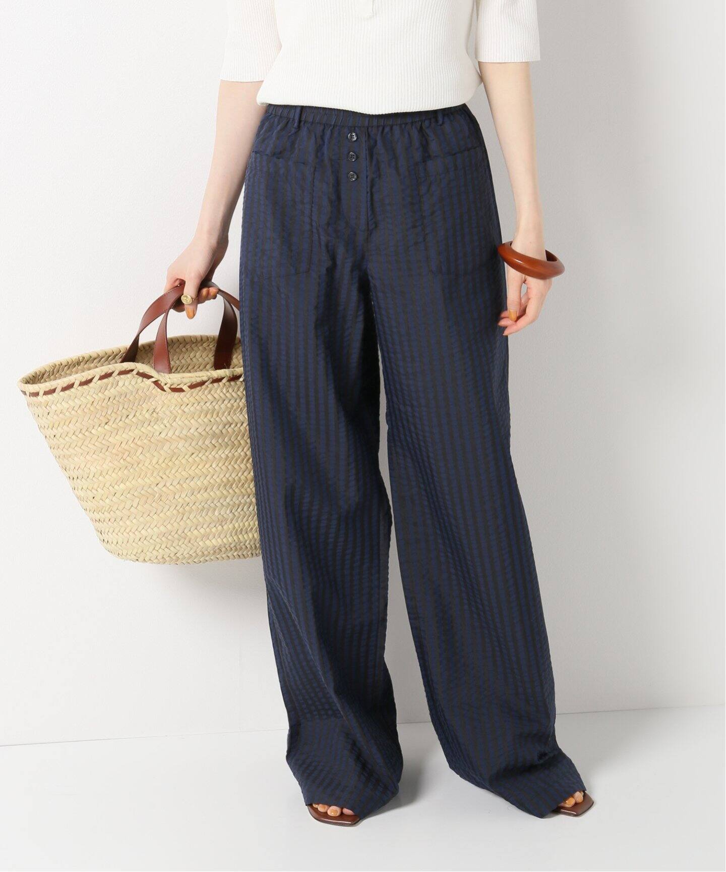 BAUM UND PFERDGARTEN/バウム ウンド ヘルガーデン】ストライプパンツ  