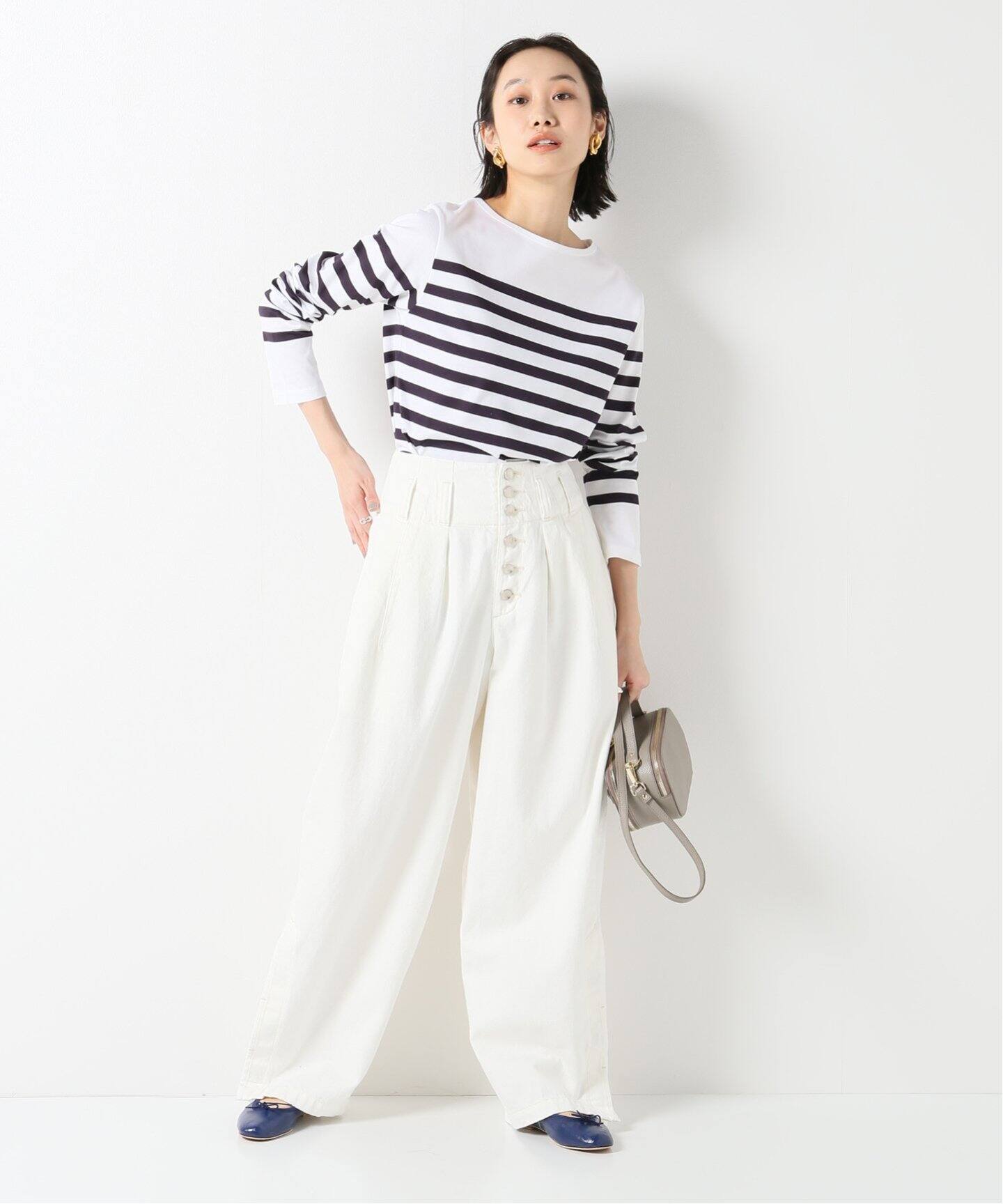 LIVINGTONE/リヴィントーン】INVADER BUTTON FLY WITH SLIT HEM デニム 