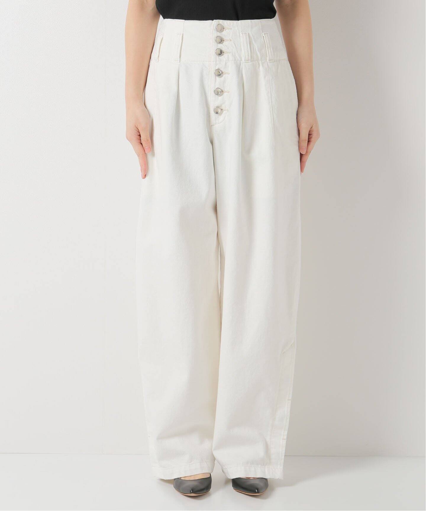 LIVINGTONE/リヴィントーン】INVADER BUTTON FLY WITH SLIT HEM デニム 